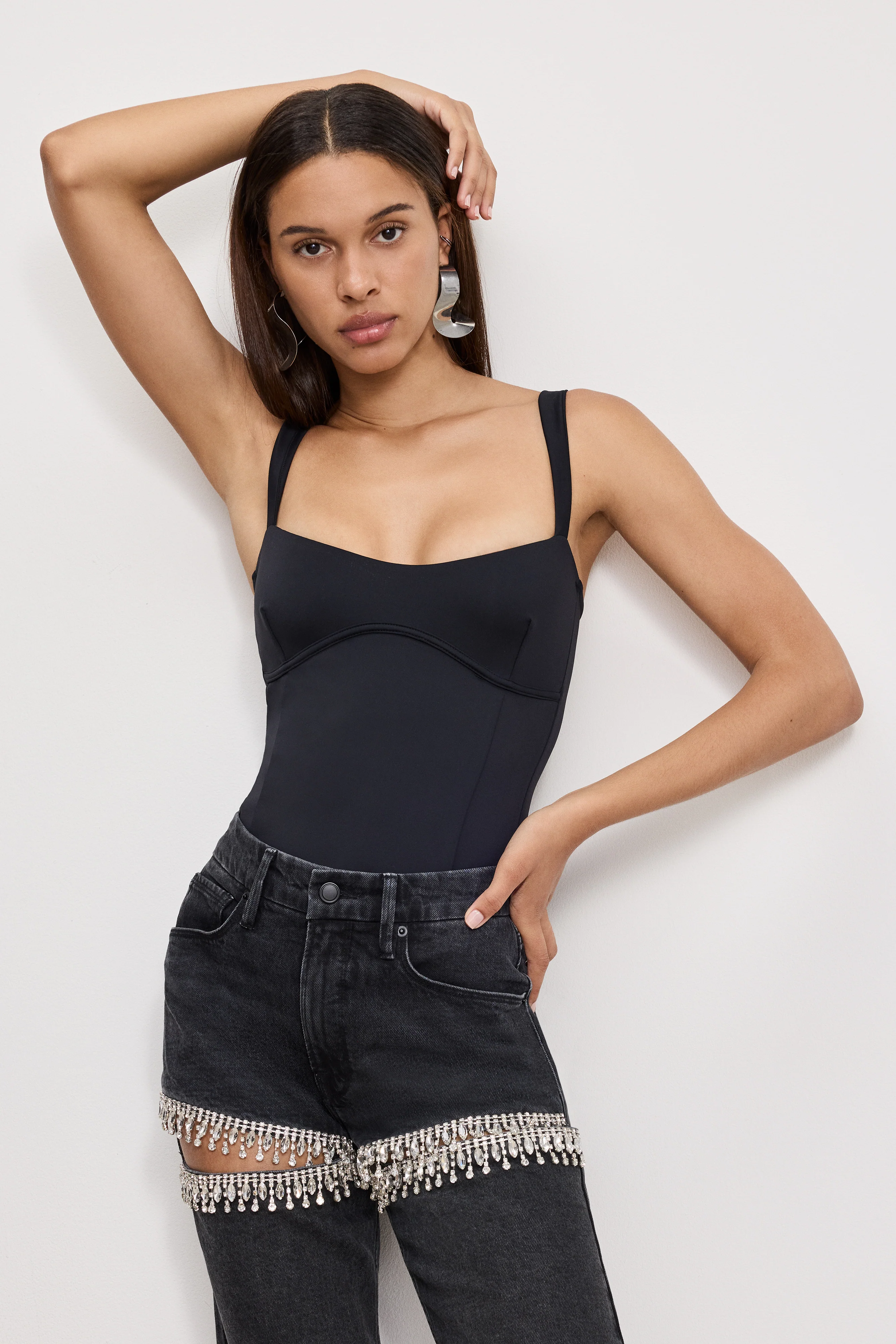 SWEETHEART SCULPTING TANK BODYSUIT Black001 3 SWEETHEART SCULPTING TANK BODYSUIT Black001