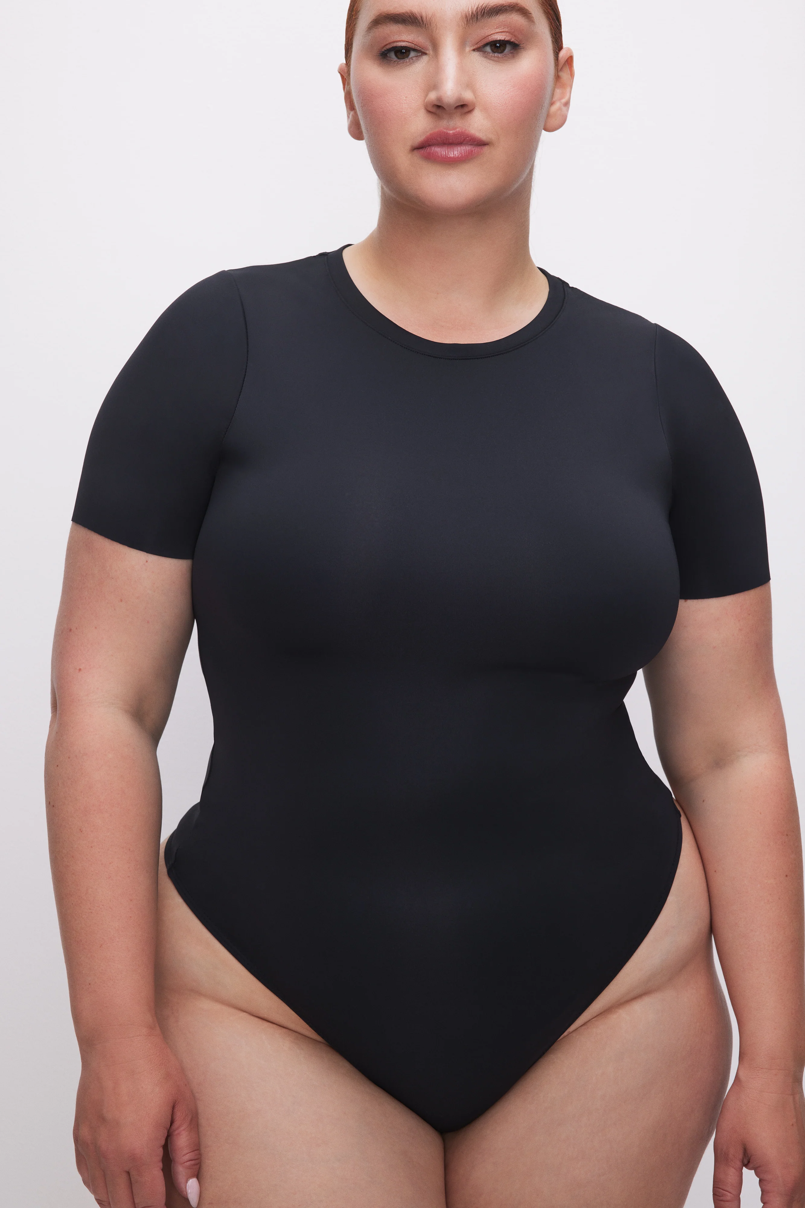 SCULPTING TEE BODYSUIT Black001