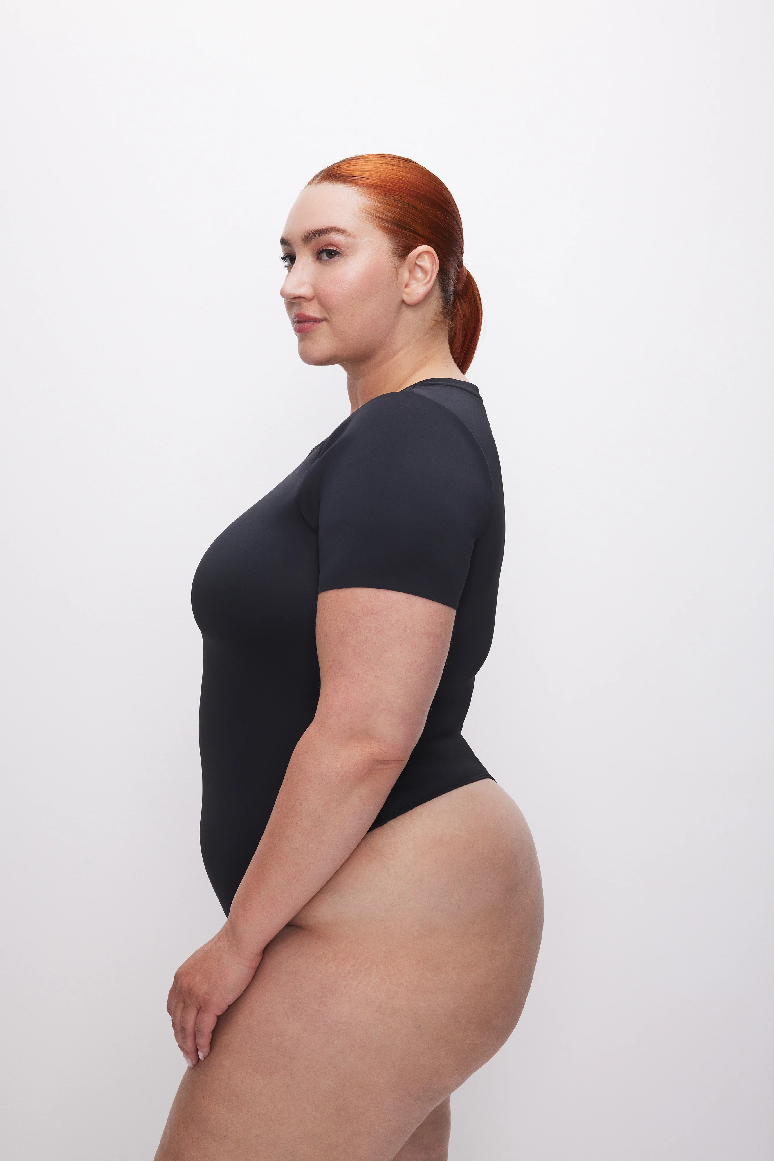 SCULPTING TEE BODYSUIT Black001 4 SCULPTING TEE BODYSUIT Black001