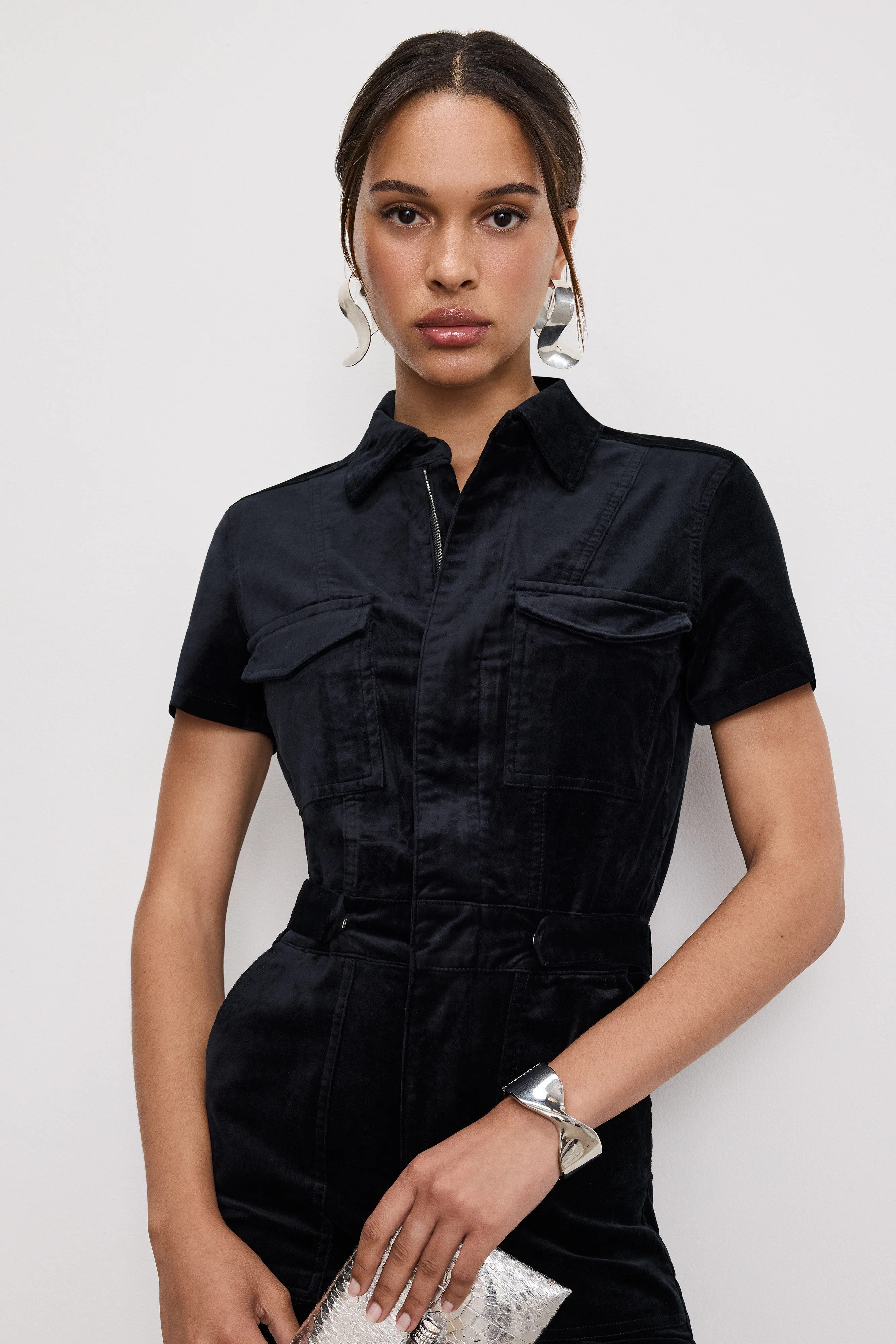 FIT FOR SUCCESS VELVET BOOTCUT JUMPSUIT Black001 3 FIT FOR SUCCESS VELVET BOOTCUT JUMPSUIT Black001