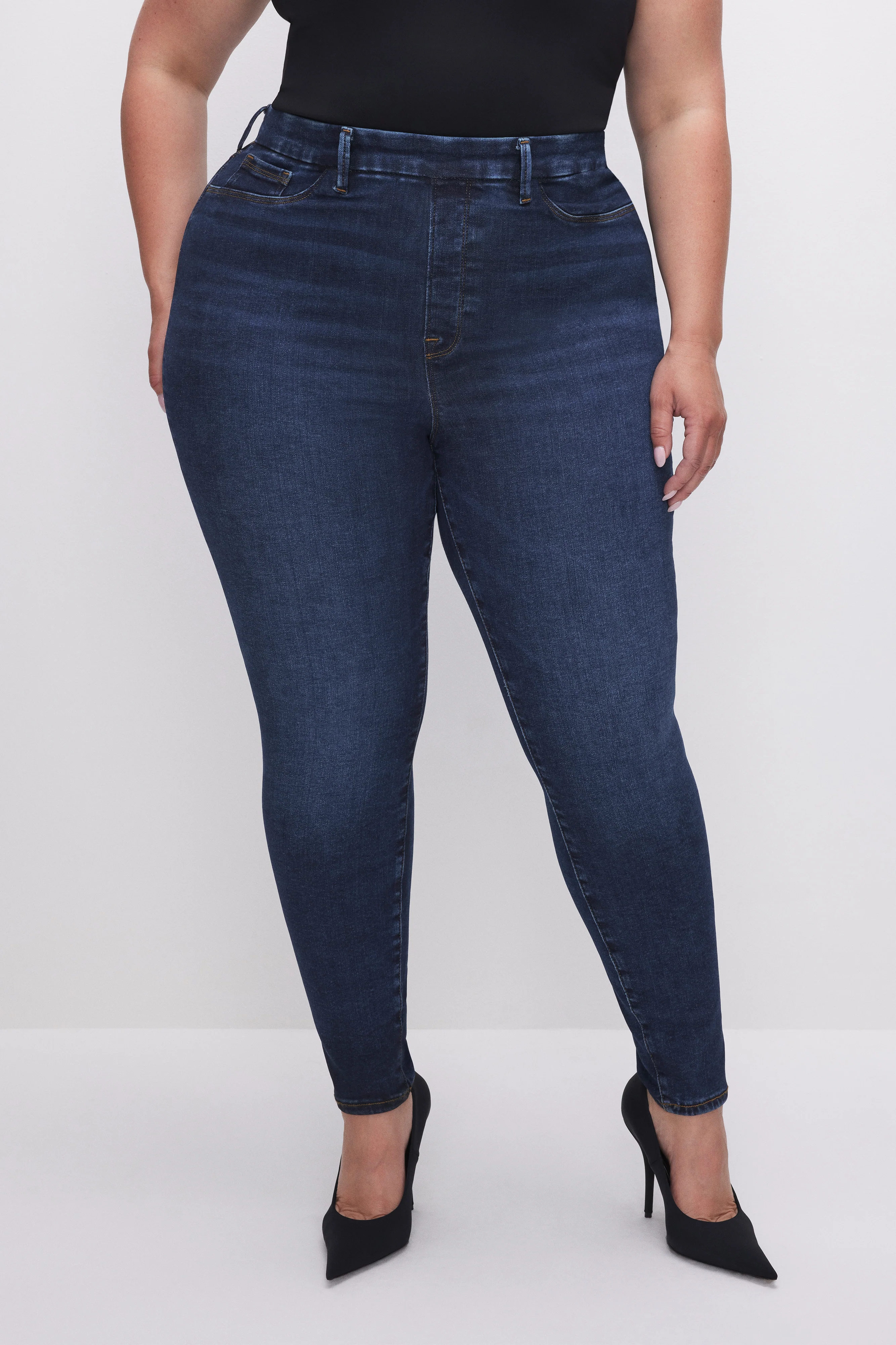 POWER STRETCH PULL-ON SKINNY JEANS Indigo491 10 POWER STRETCH PULL-ON SKINNY JEANS Indigo491