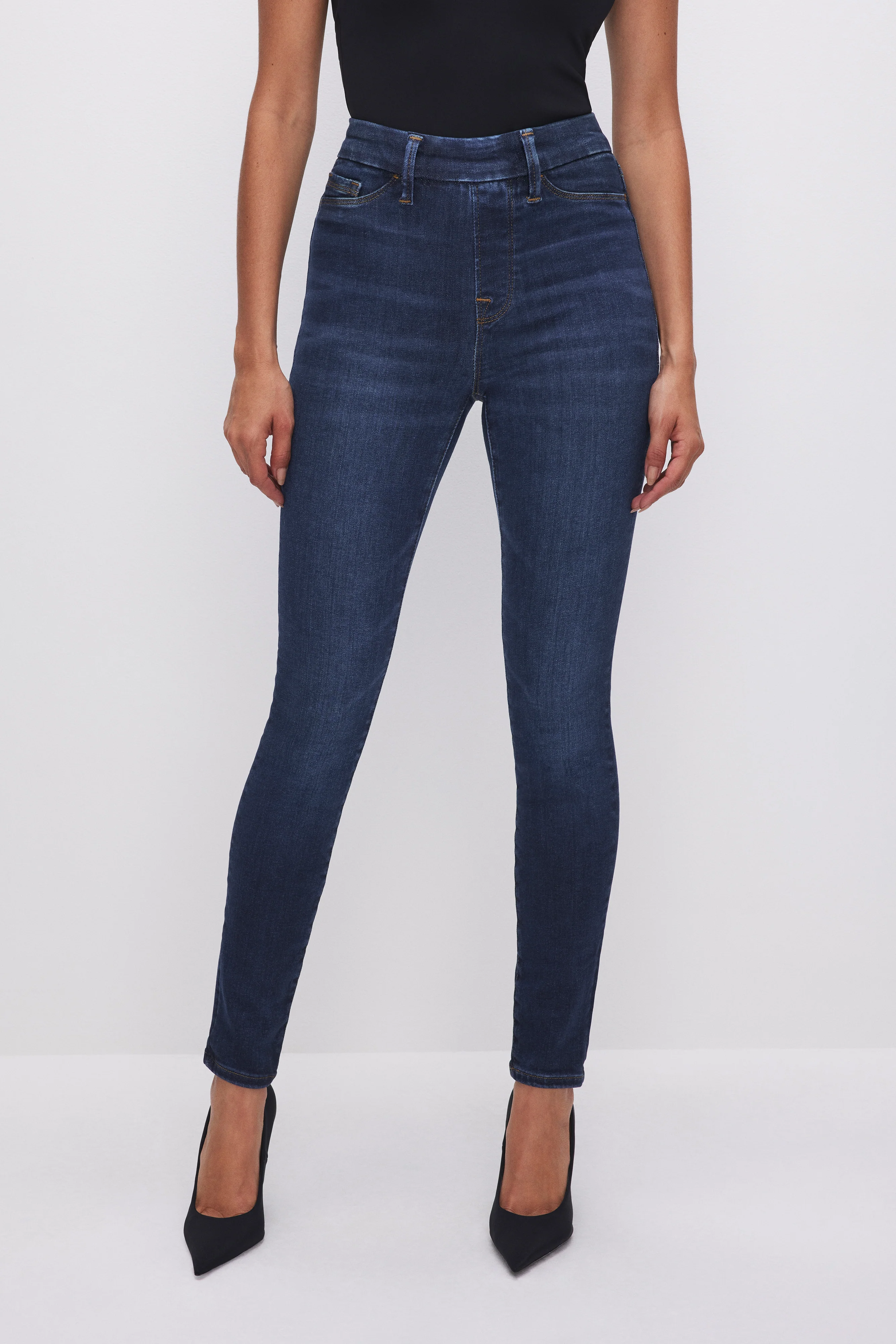 POWER STRETCH PULL-ON SKINNY JEANS Indigo491 3 POWER STRETCH PULL-ON SKINNY JEANS Indigo491