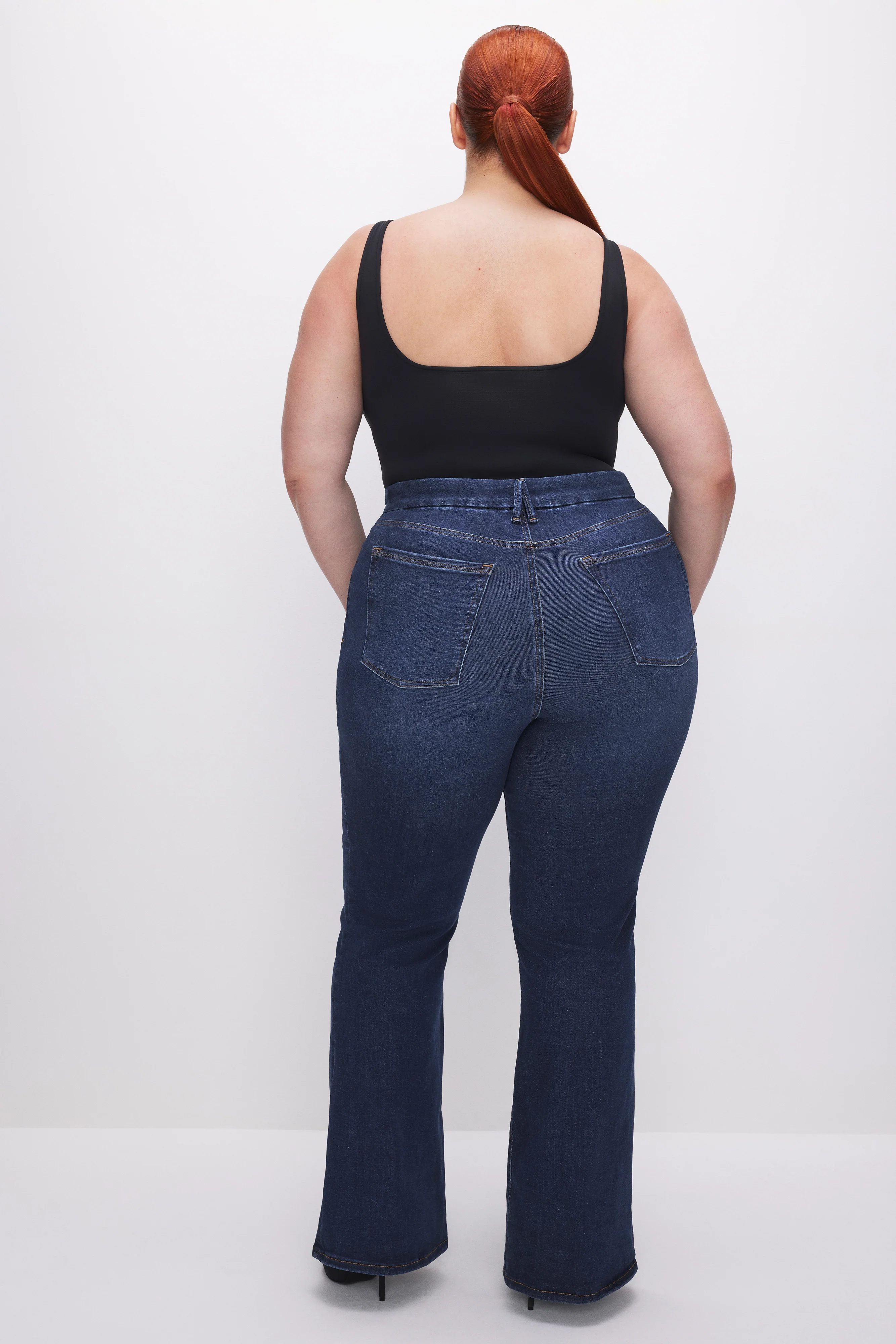 POWER STRETCH PULL-ON FLARE JEANS Indigo491 11 POWER STRETCH PULL-ON FLARE JEANS Indigo491