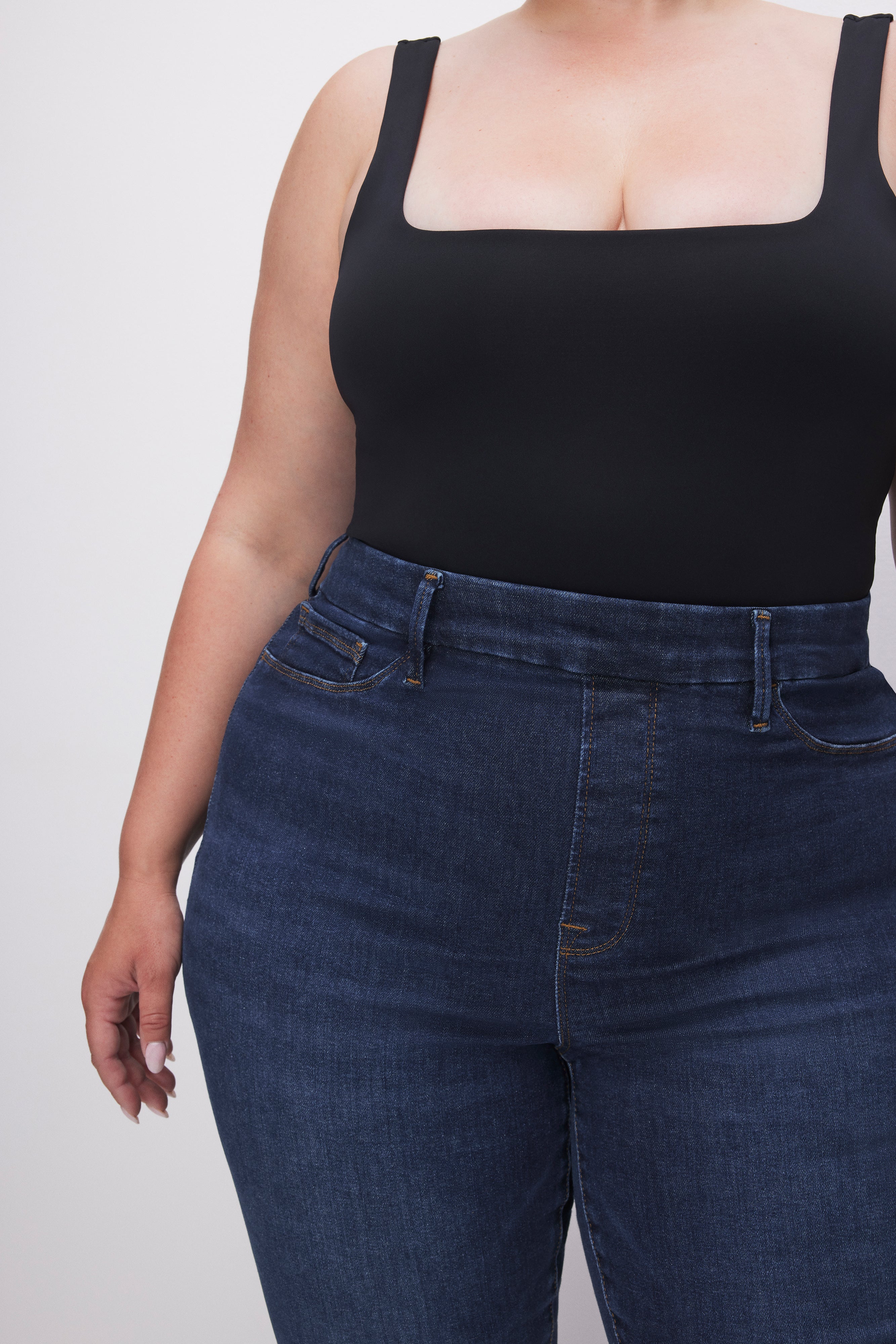 POWER STRETCH PULL-ON FLARE JEANS Indigo491 6 POWER STRETCH PULL-ON FLARE JEANS Indigo491