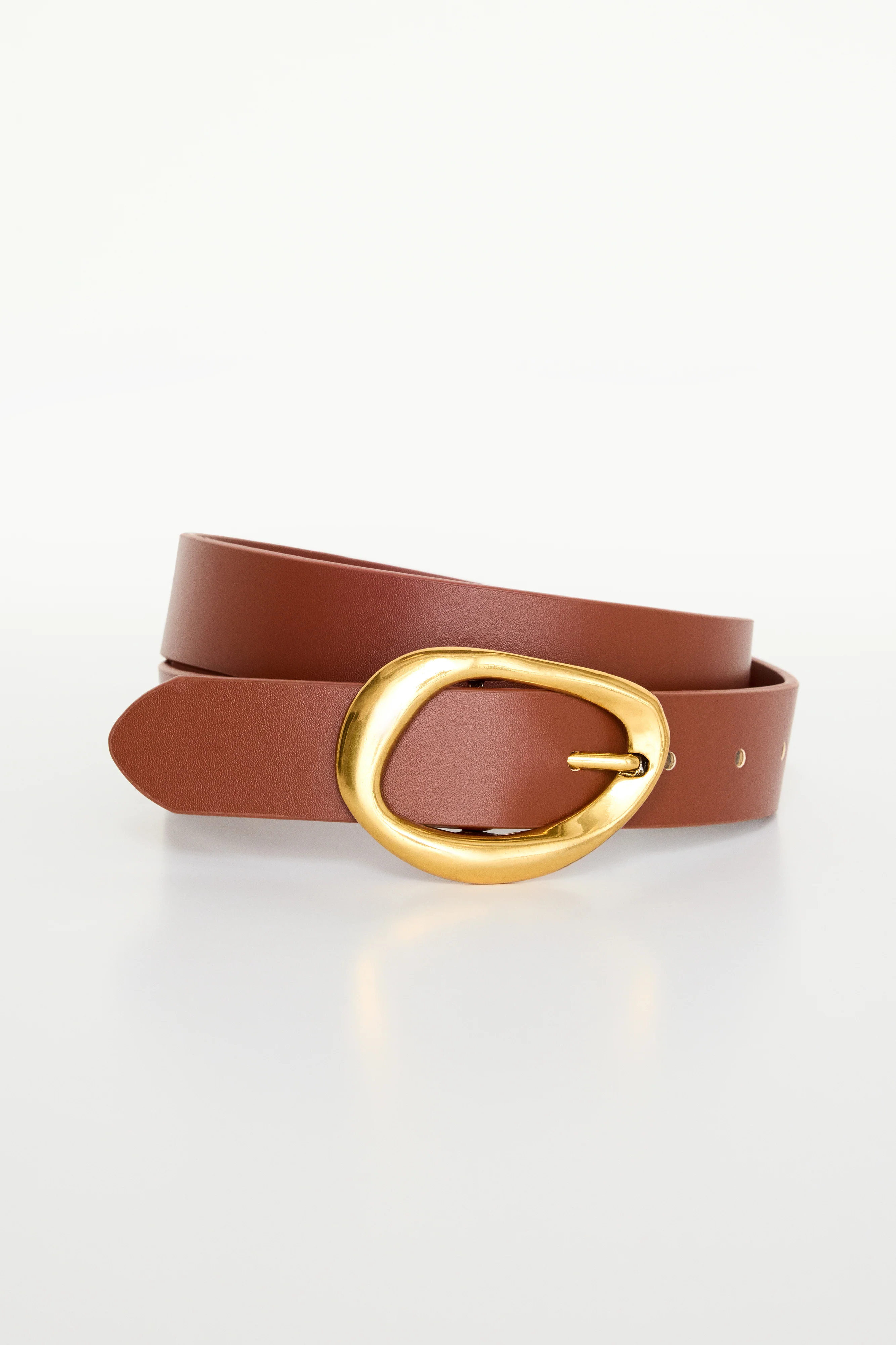 CLASSIC OVAL BUCKLE BELT Cognac002