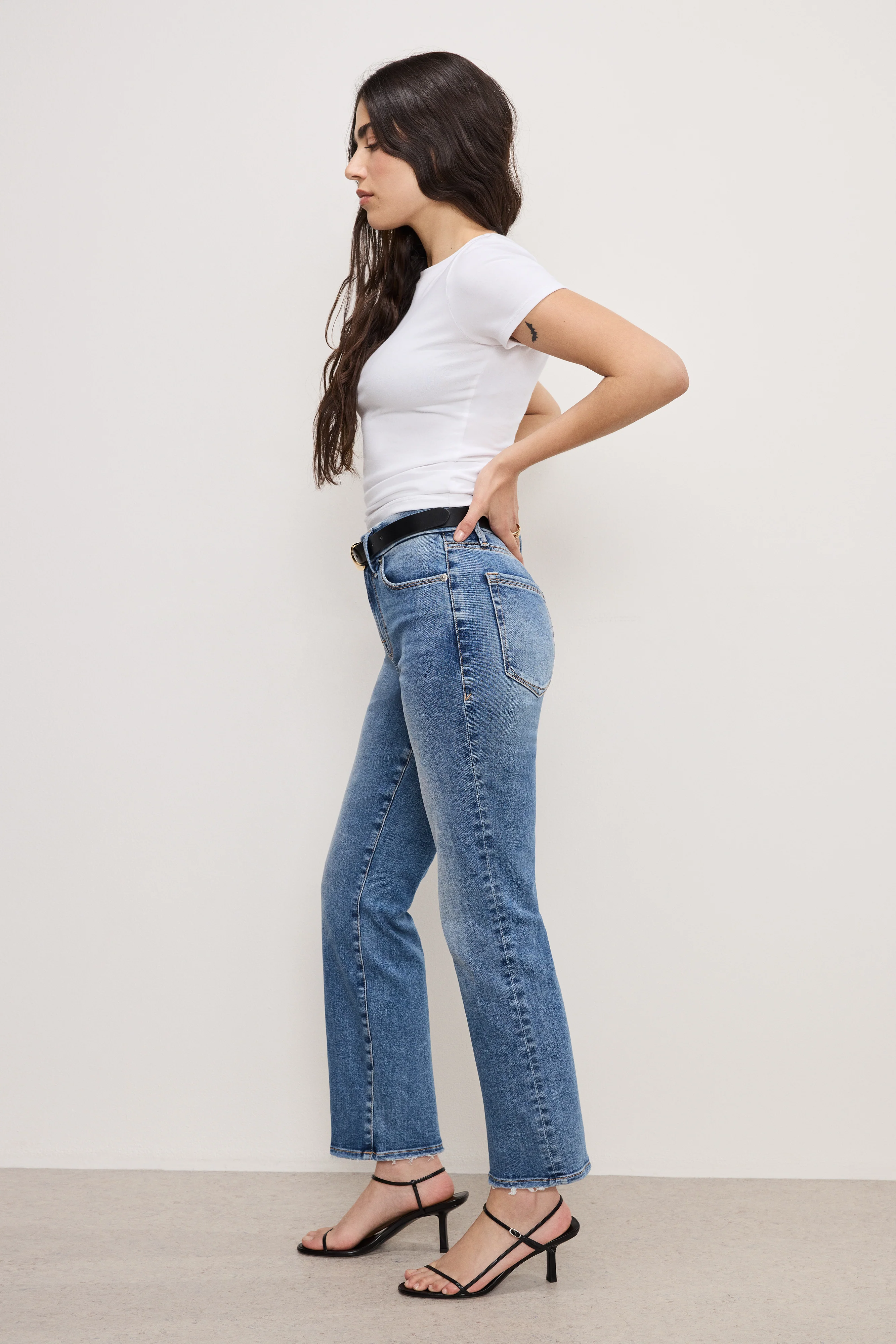 ALWAYS FITS GOOD PETITE STRAIGHT JEANS Indigo316