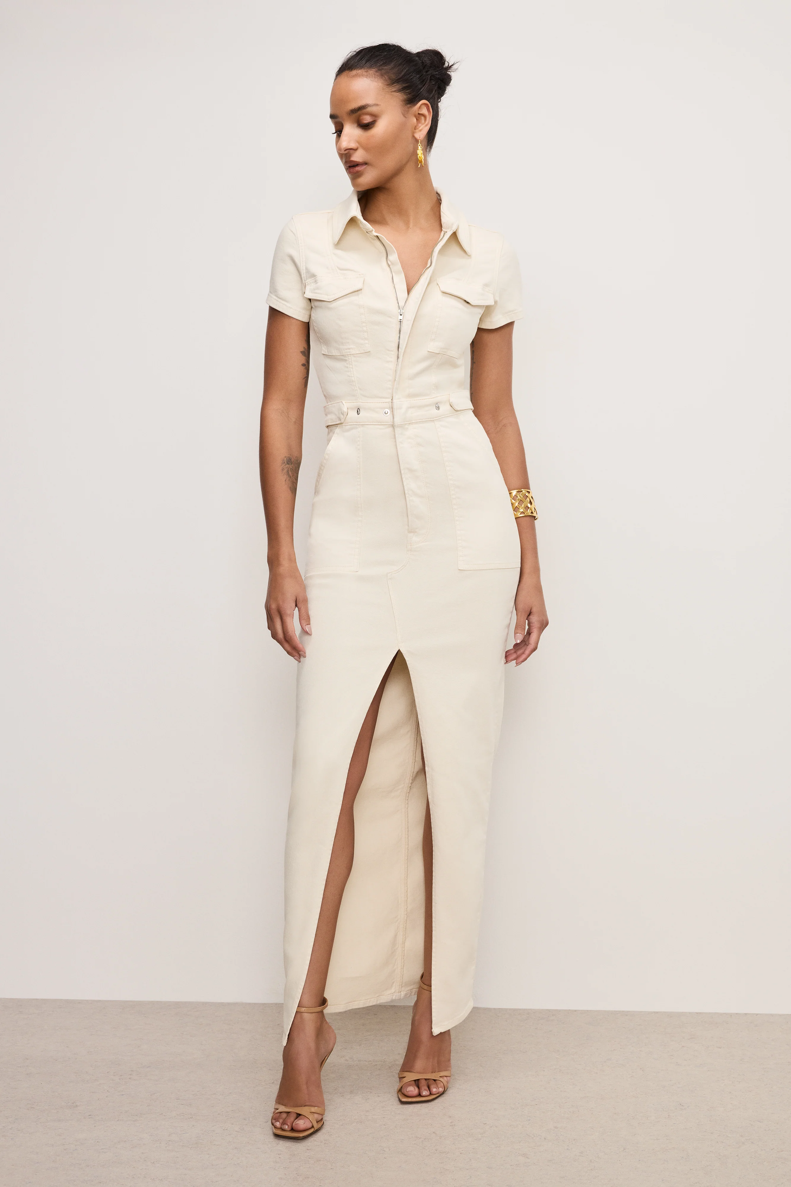 FIT FOR SUCCESS MAXI DRESS Ecru003