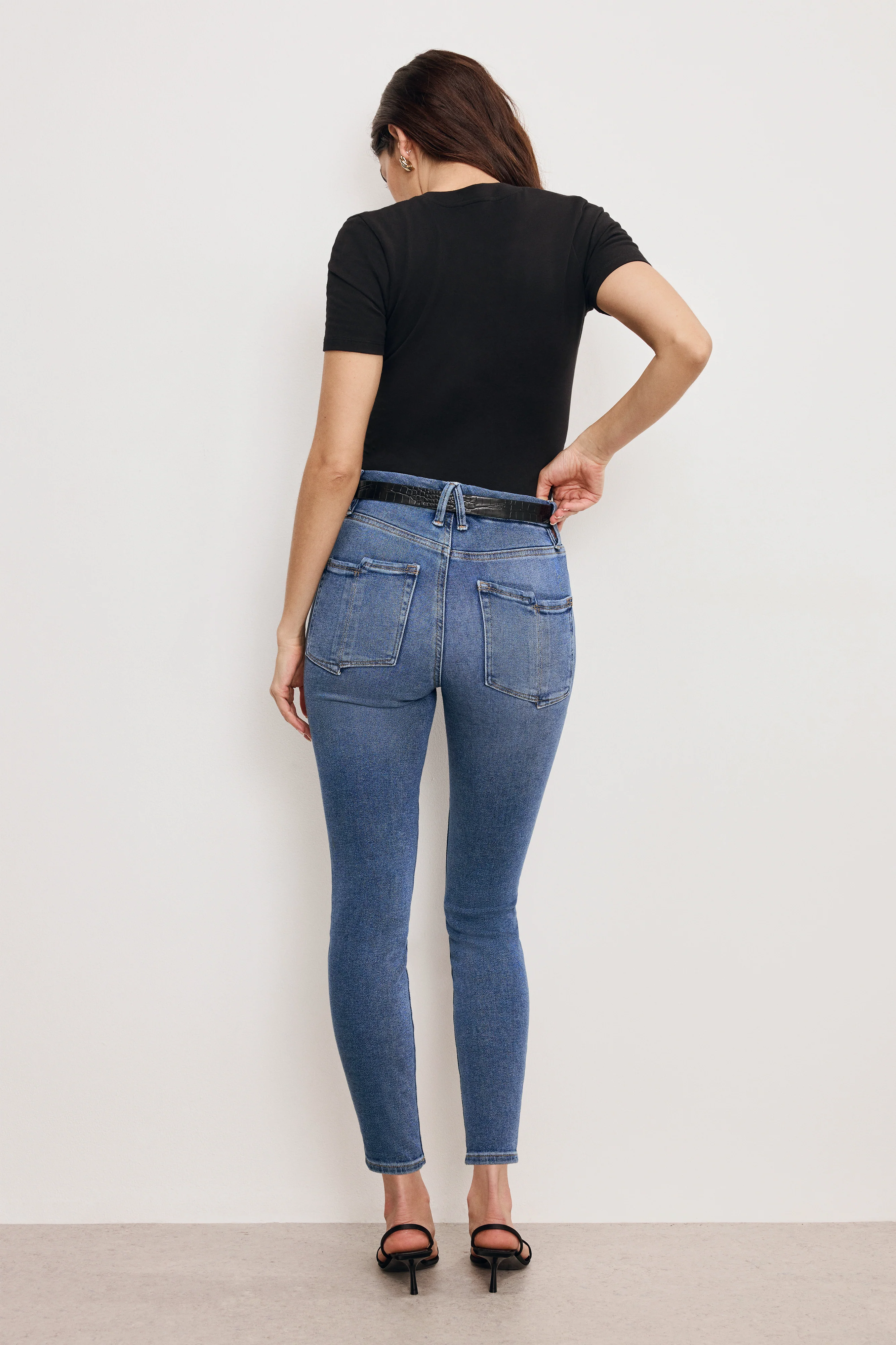 GOOD WAIST SKINNY CROPPED JEANS Indigo326