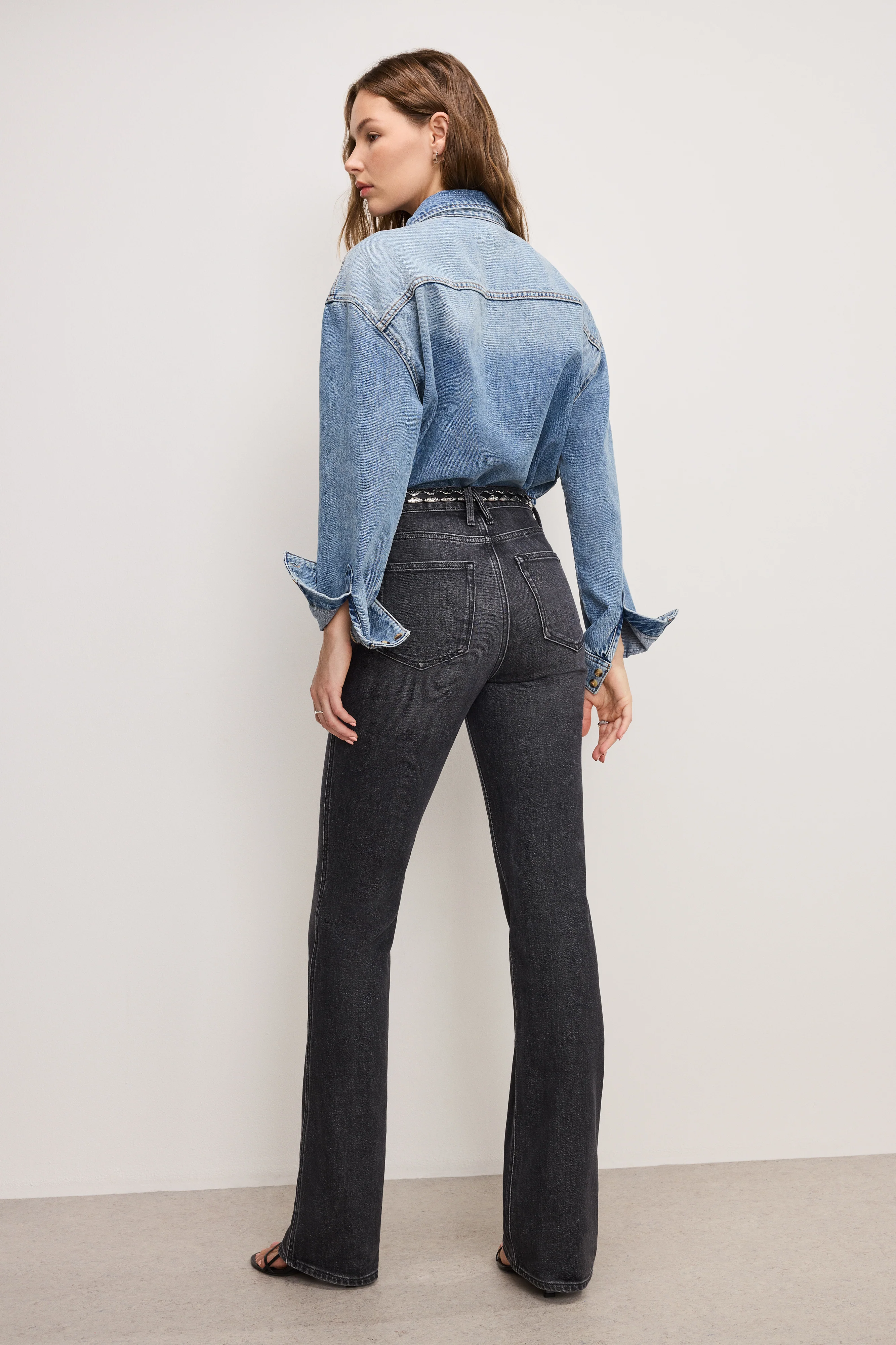 GOOD COWBOY BOOTCUT JEANS Black354