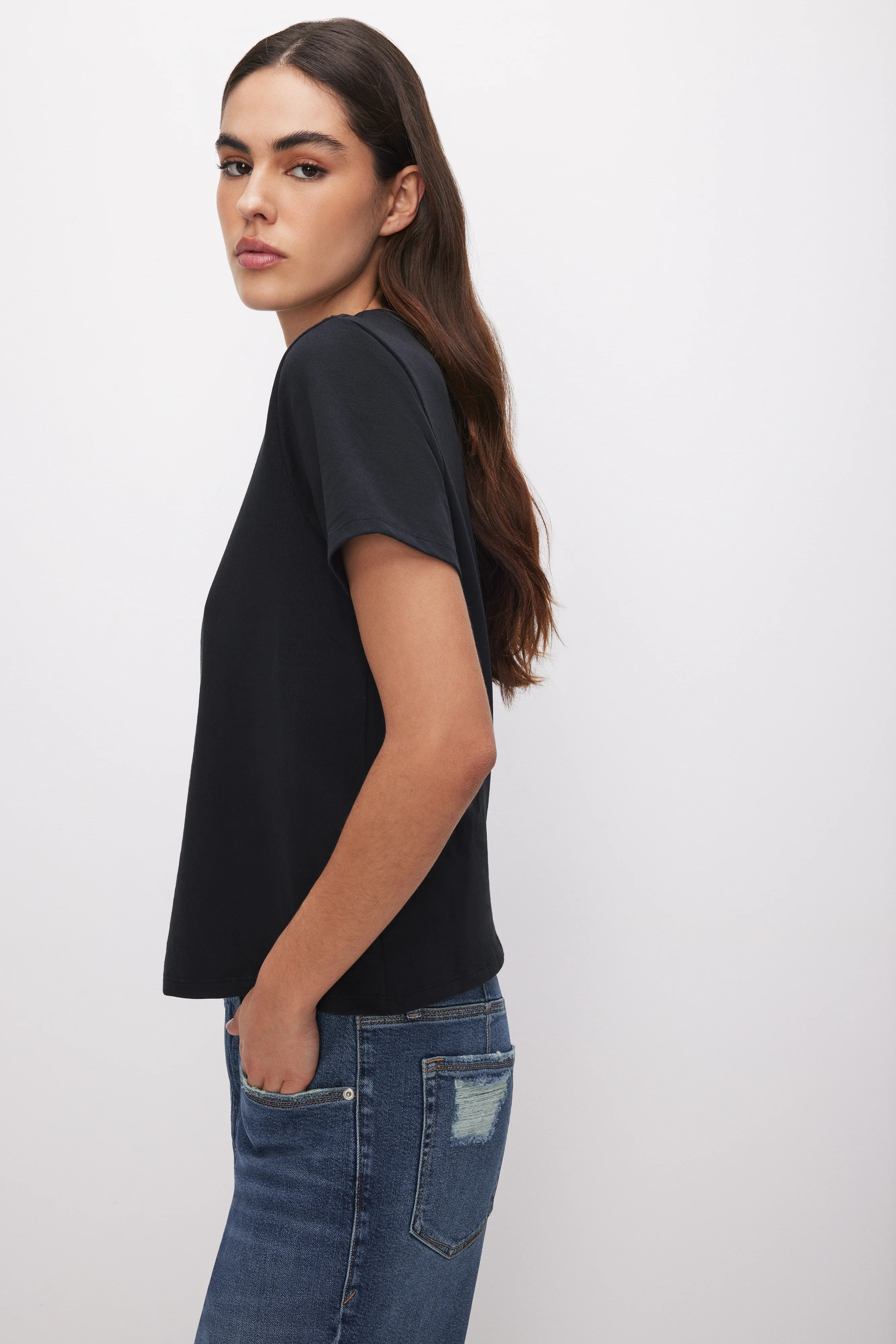 COTTON CLASSIC TEE Black001 3 COTTON CLASSIC TEE Black001