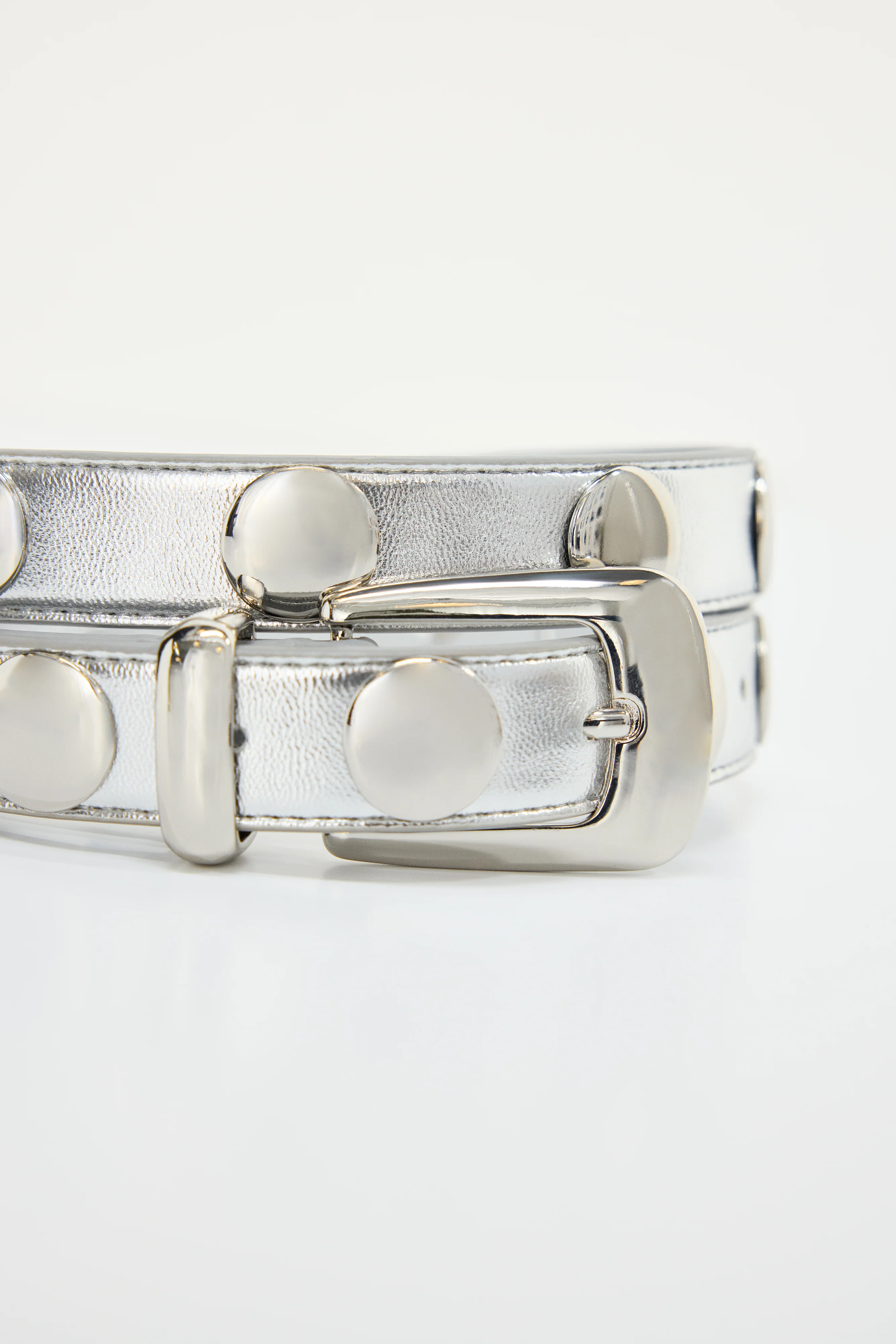 CLASSIC STUDDED SILVER BELT Chrome004 4 CLASSIC STUDDED SILVER BELT Chrome004