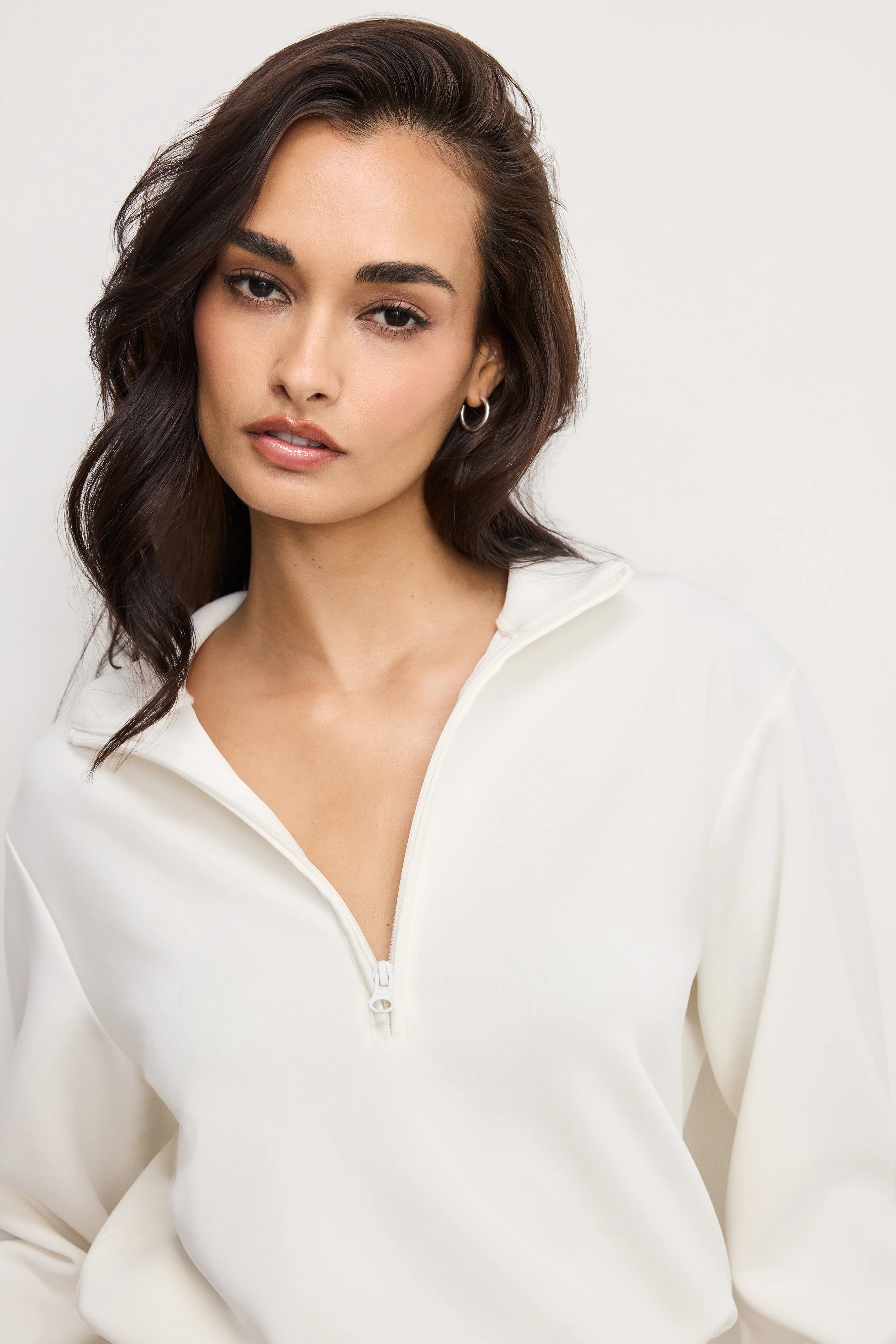 AIR SOFT HALF ZIP SWEATSHIRT Cloud white001 4 AIR SOFT HALF ZIP SWEATSHIRT Cloud white001