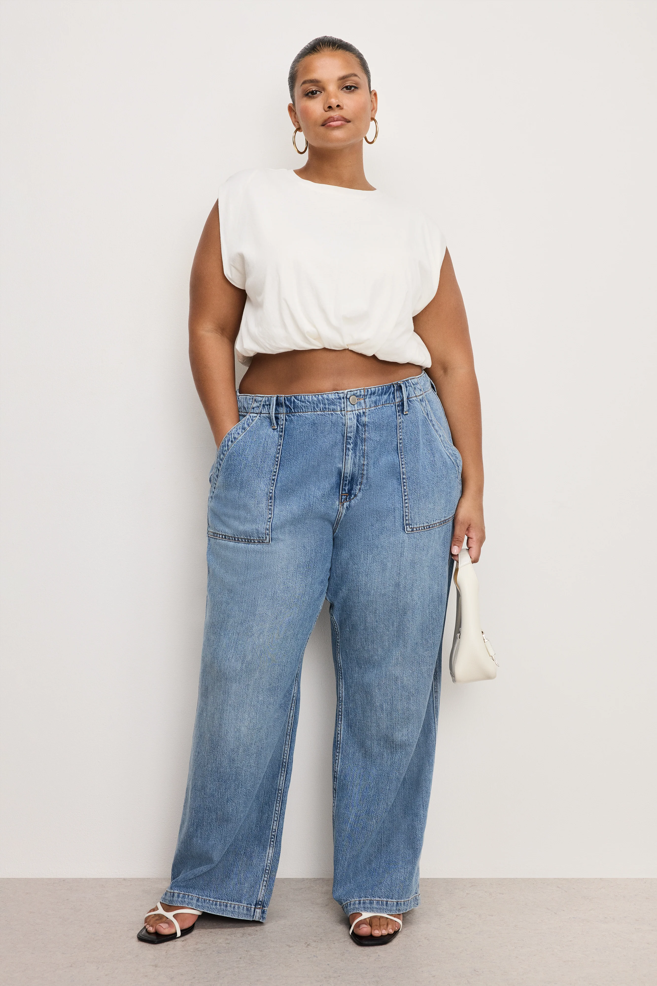 COTTON MUSCLE TEE Cloud white001 6 COTTON MUSCLE TEE Cloud white001