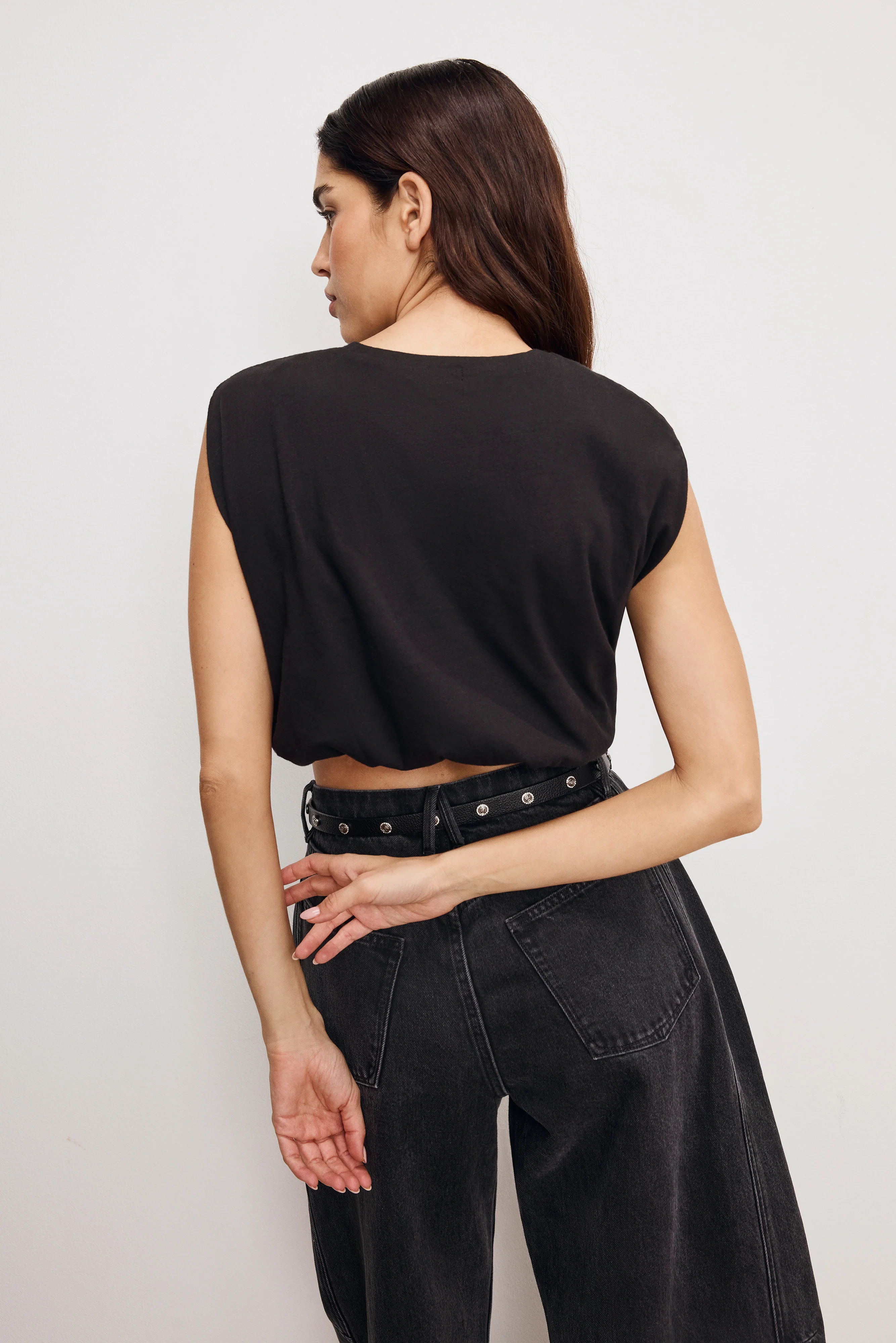 COTTON MUSCLE TEE Black001 3 COTTON MUSCLE TEE Black001