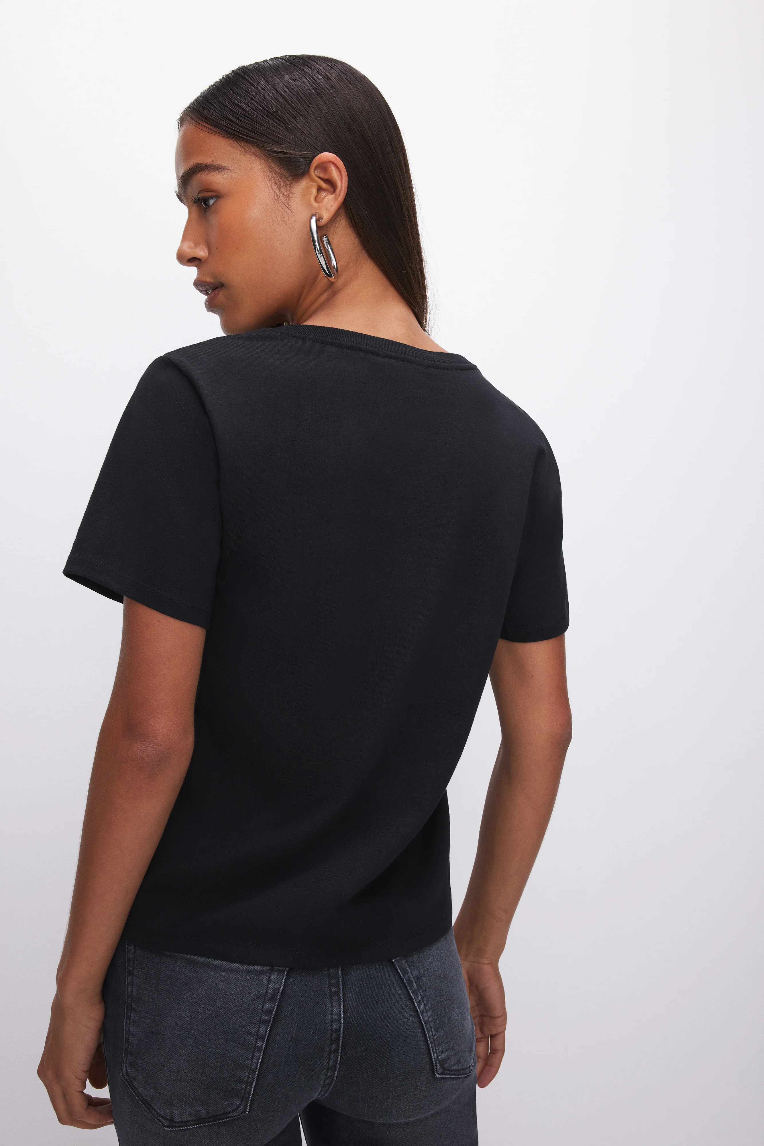 COTTON CLASSIC V-NECK TEE Black001 4 COTTON CLASSIC V-NECK TEE Black001