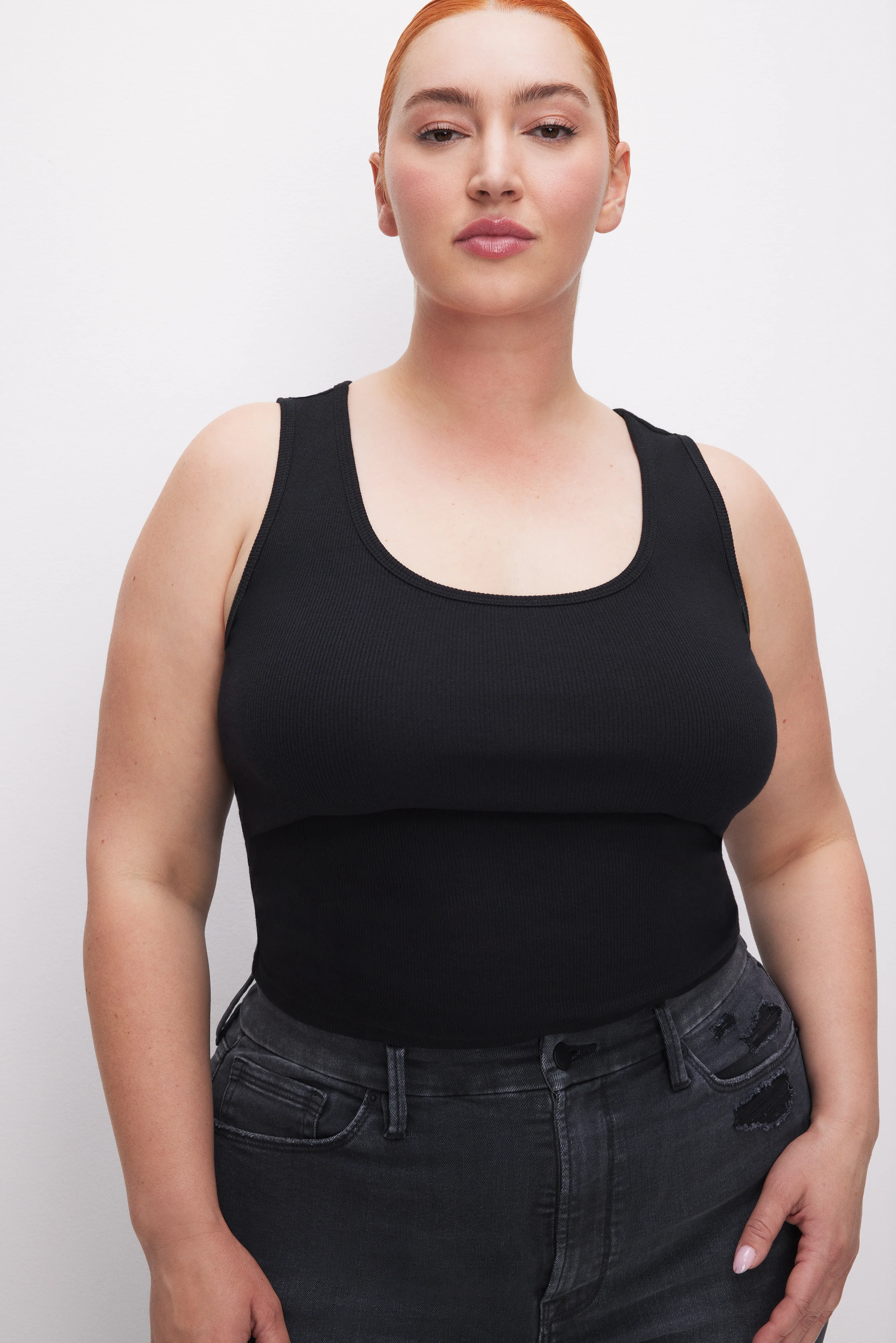 MICRO RIB TANK TOP Black001 7 MICRO RIB TANK TOP Black001