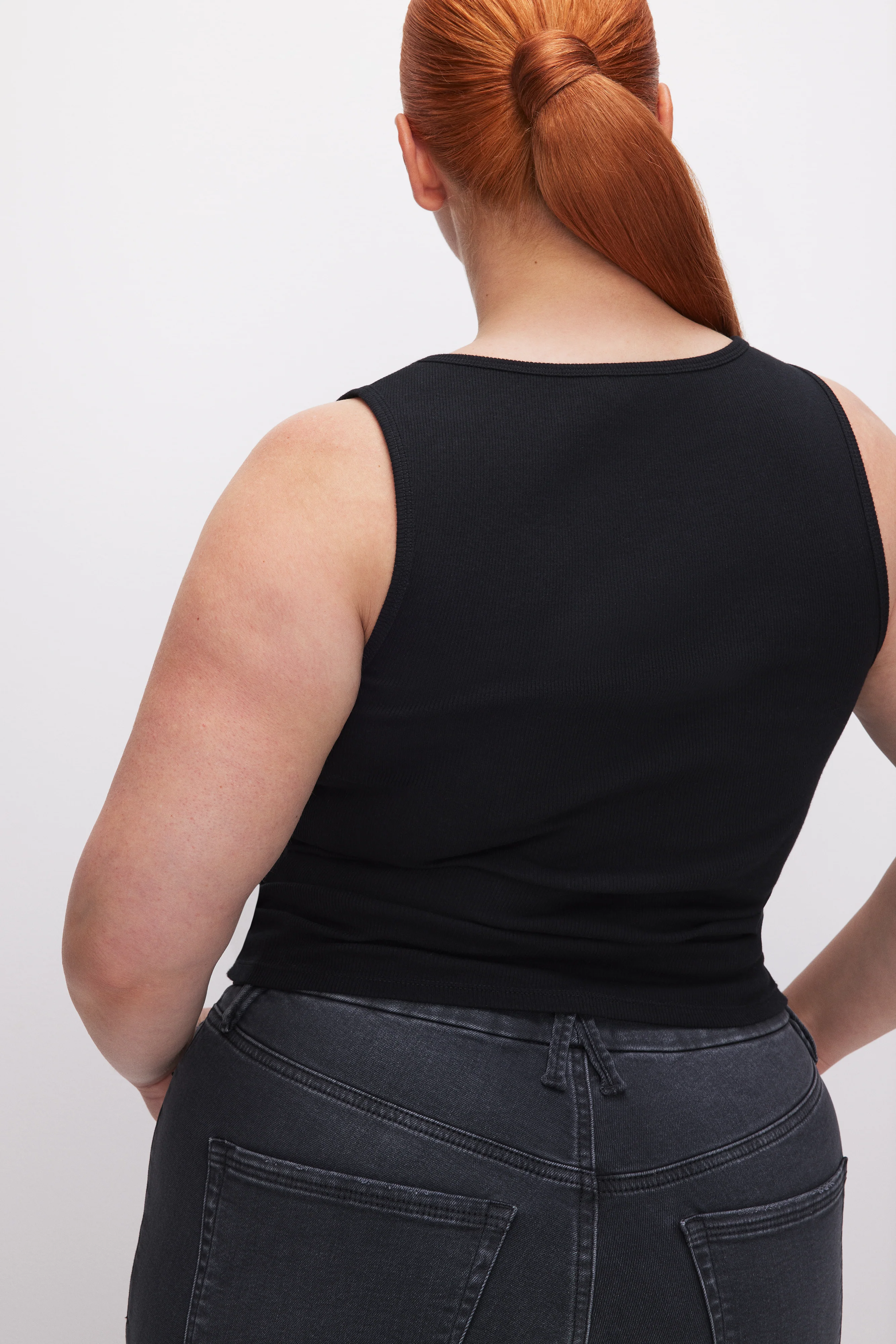 MICRO RIB TANK TOP Black001 8 MICRO RIB TANK TOP Black001