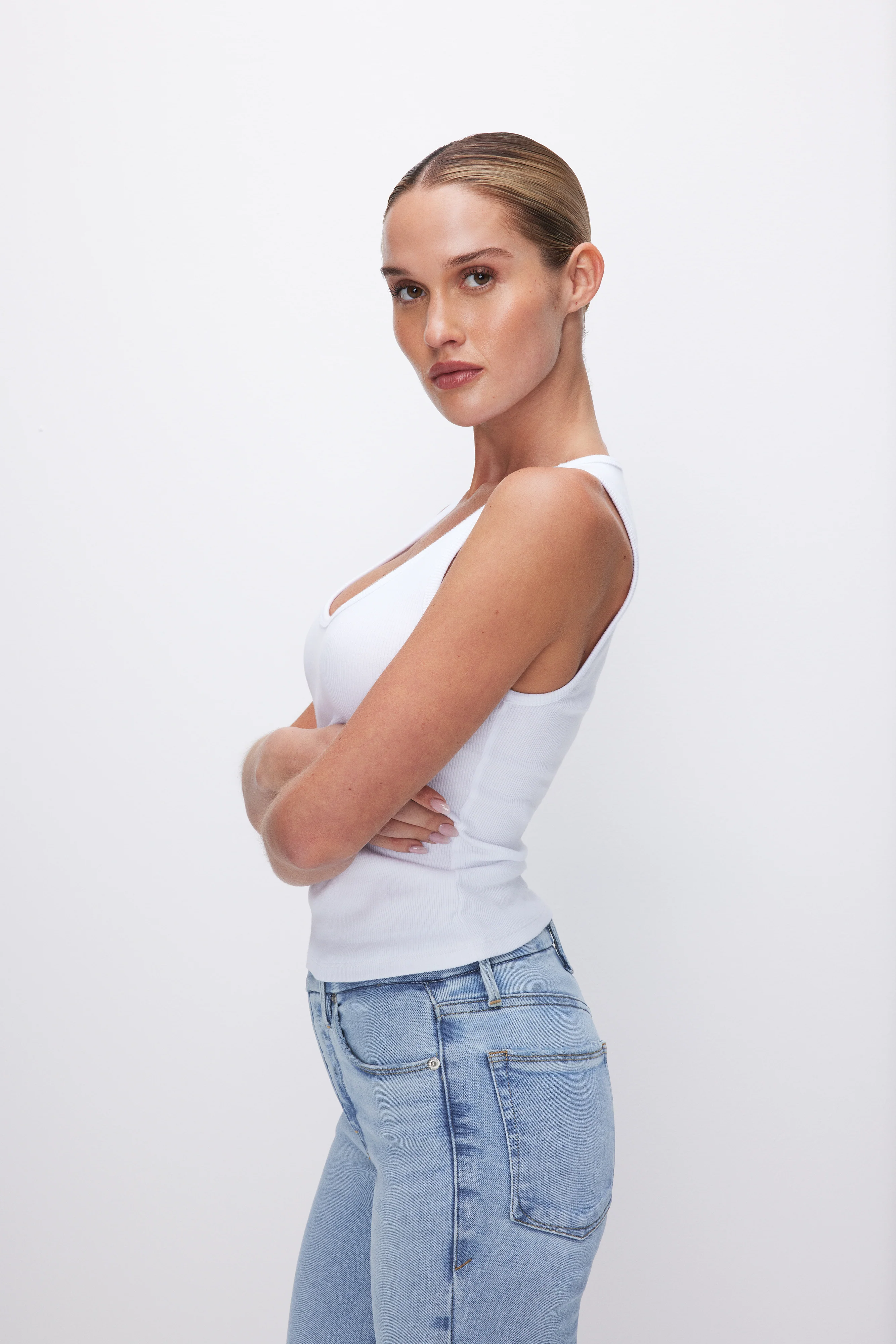 MICRO RIB TANK TOP White001
