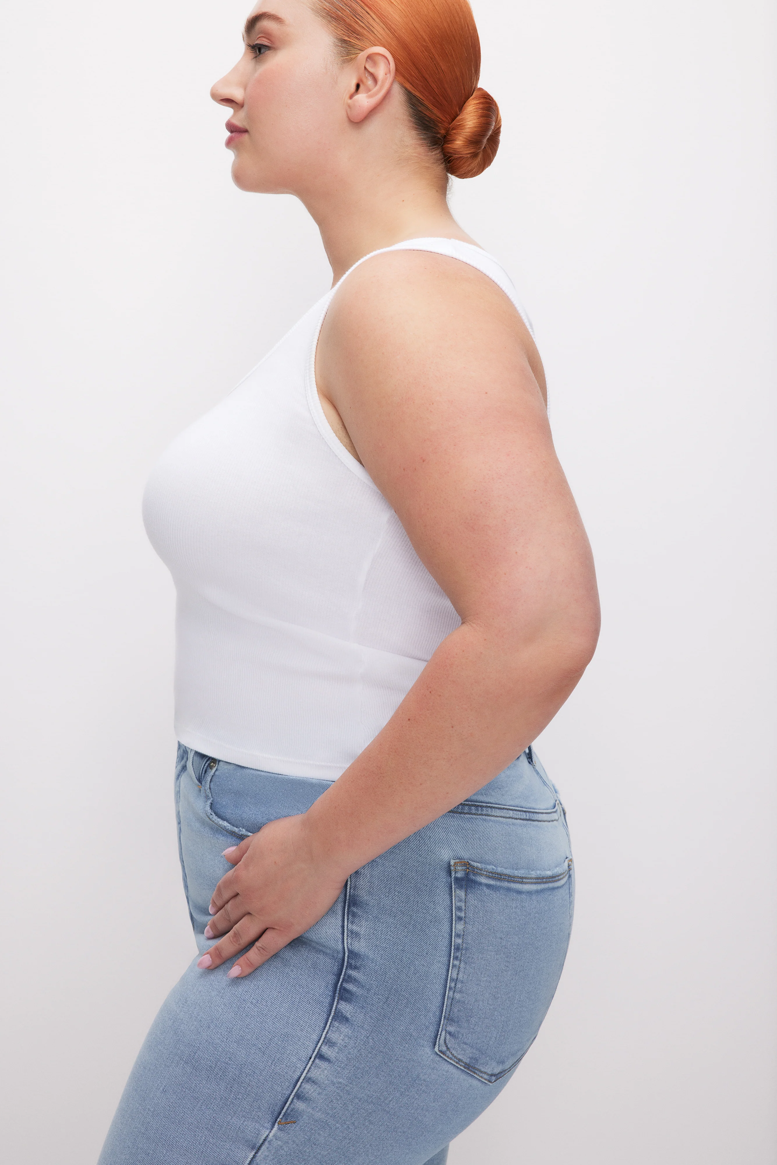 MICRO RIB TANK TOP White001 7 MICRO RIB TANK TOP White001