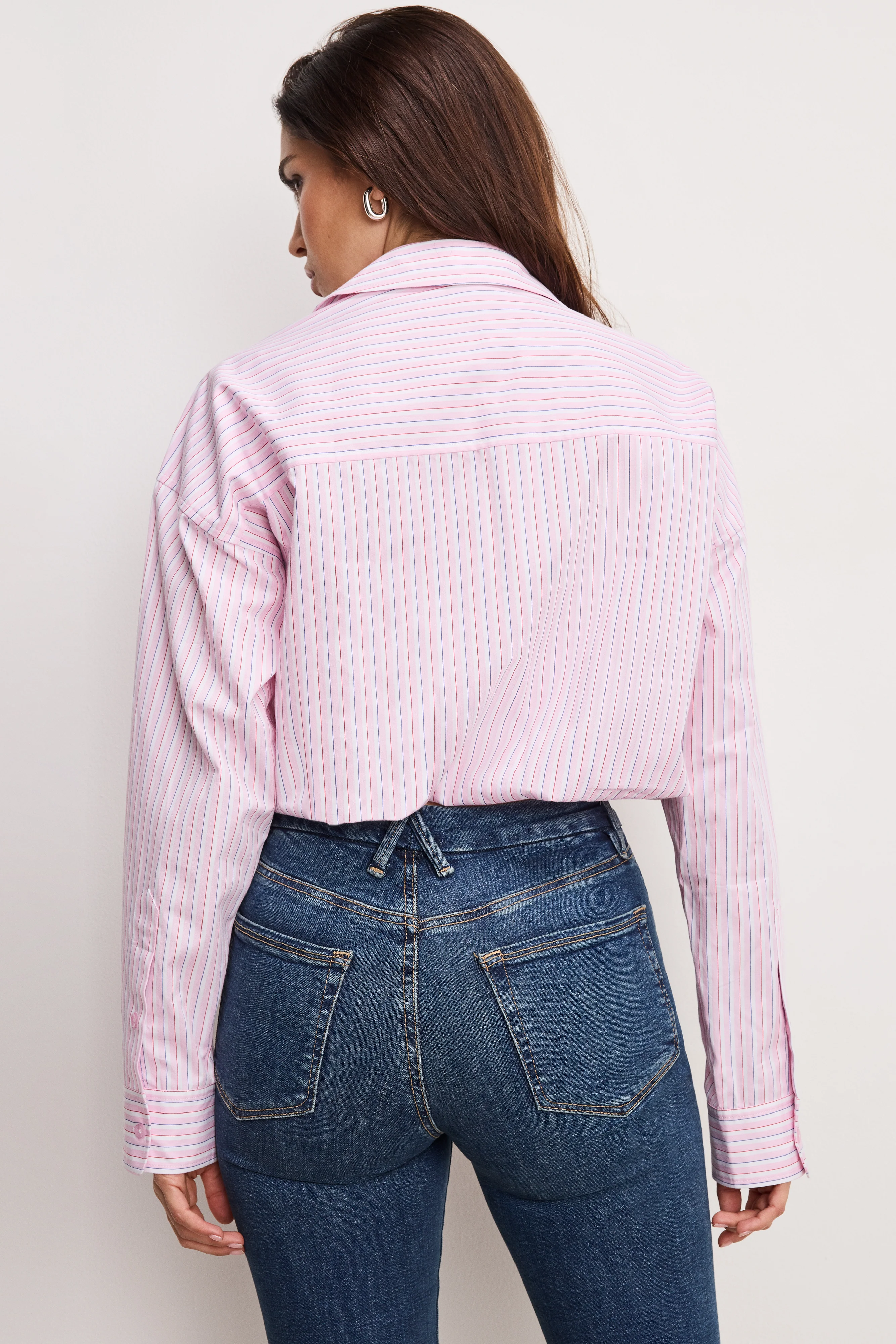 POPLIN BUBBLE SHIRT Candy stripe001