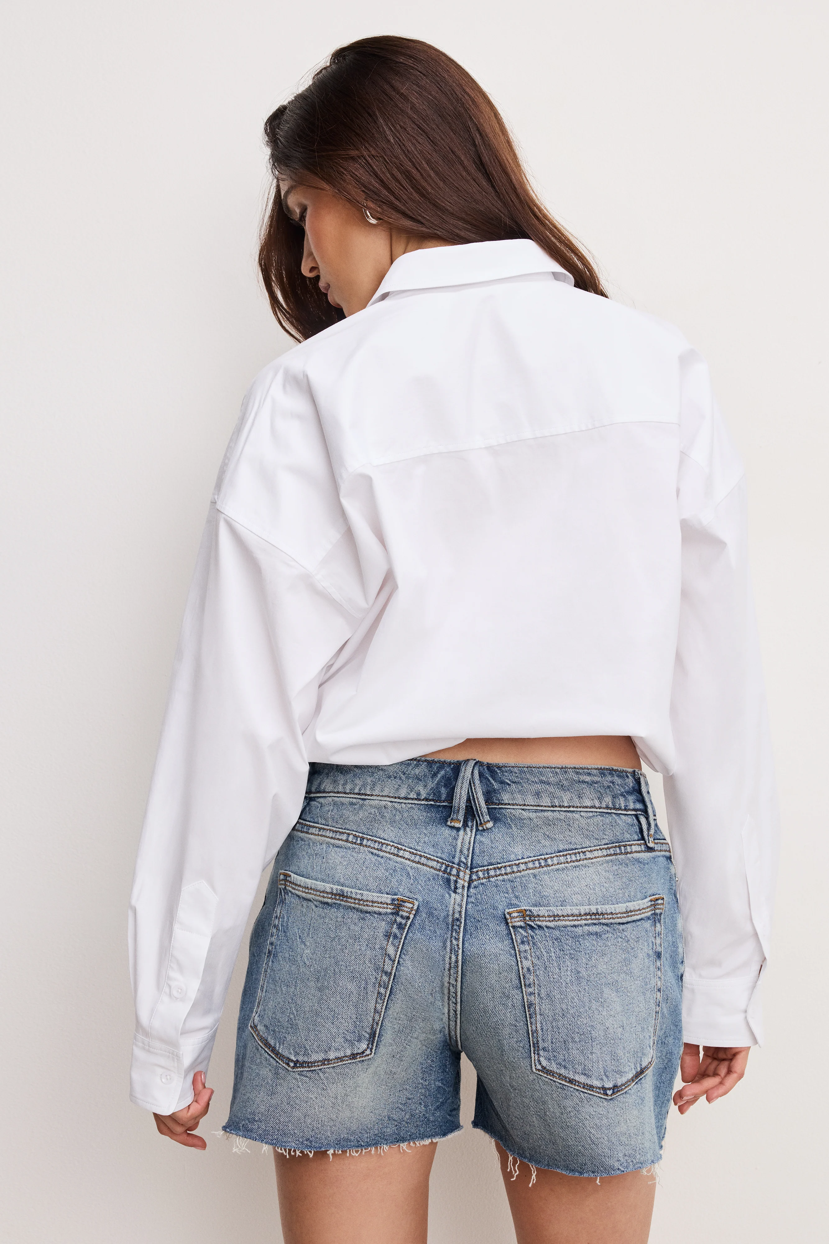 POPLIN BUBBLE SHIRT White001