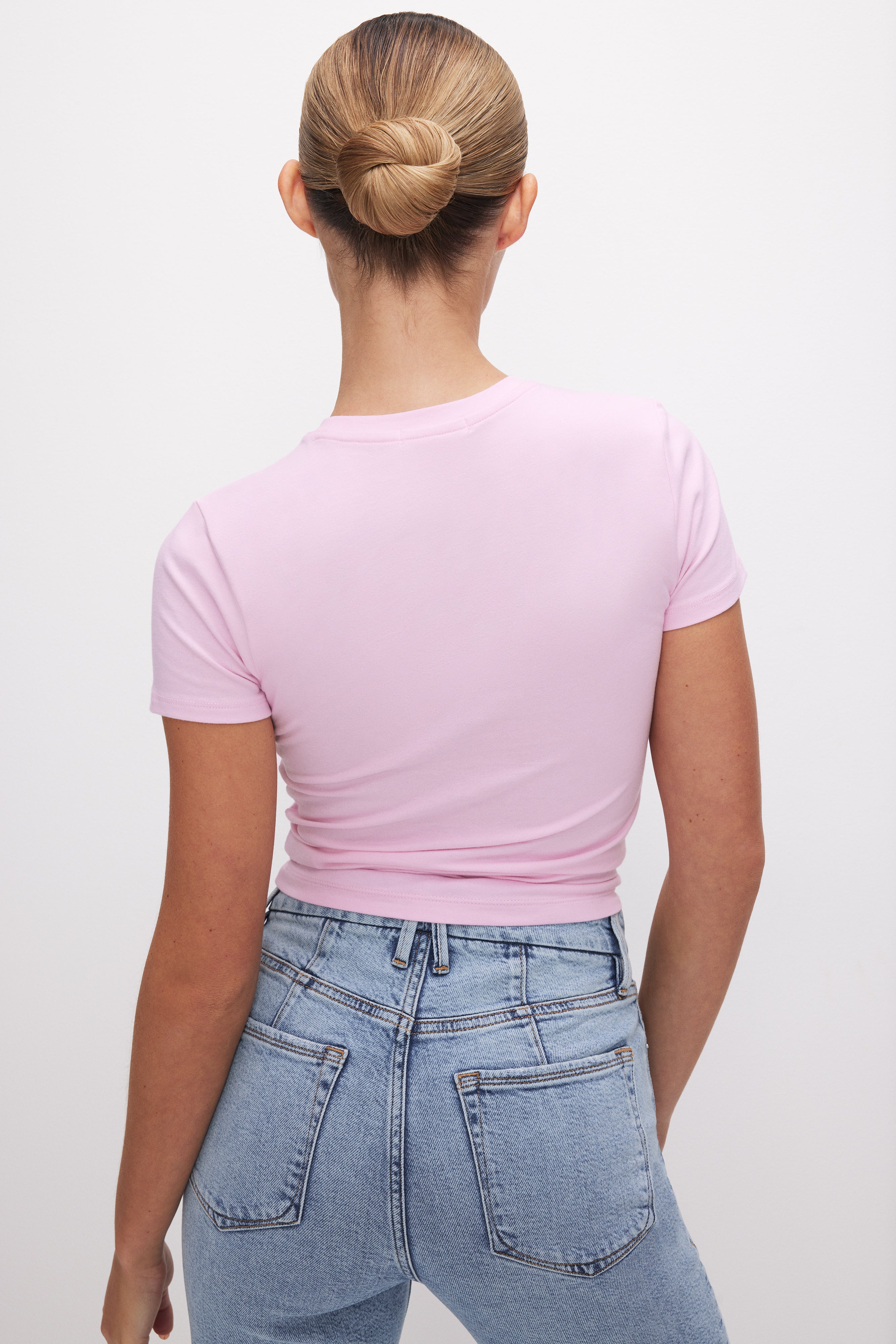 SUPER STRETCH BABY TEE Rose quartz