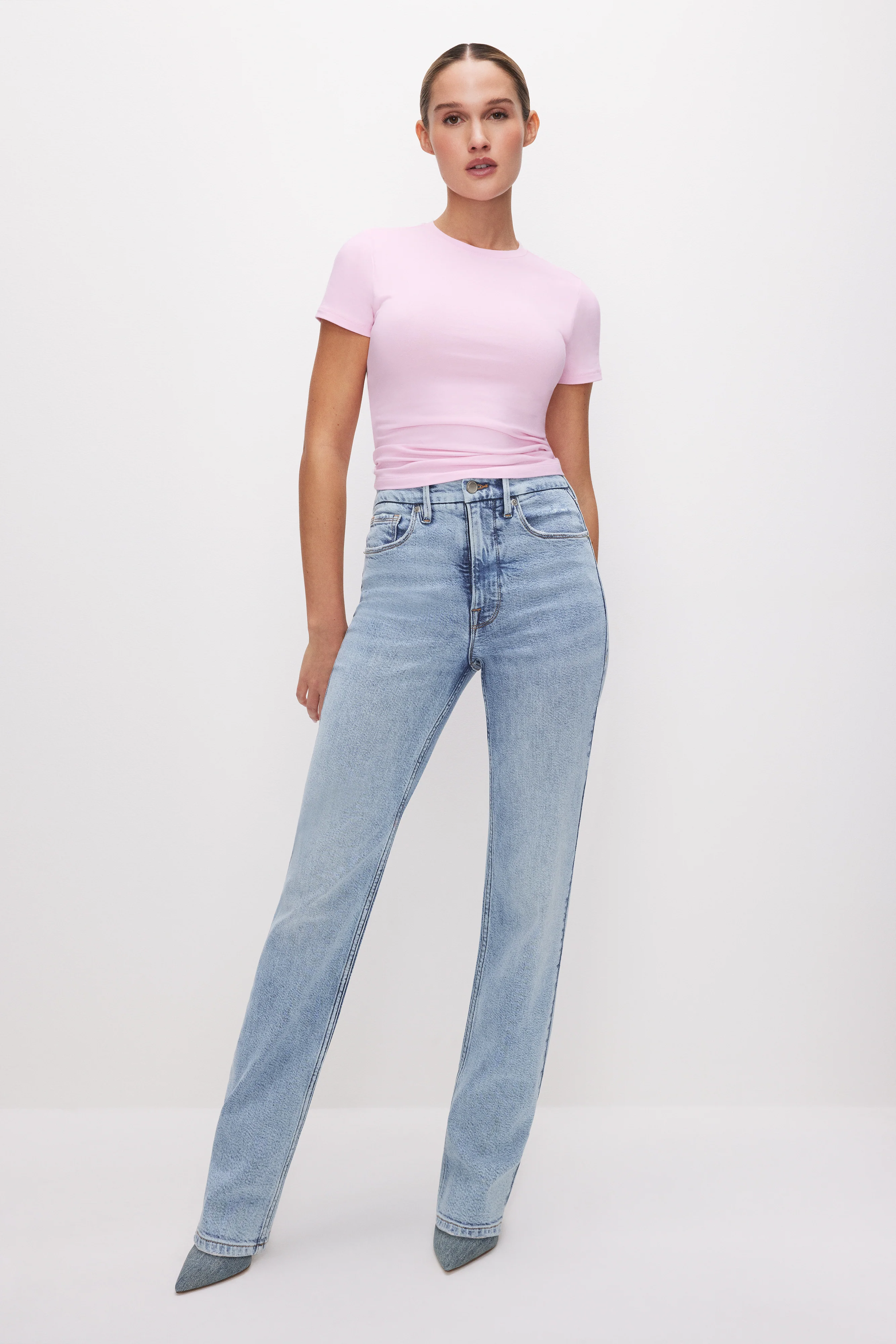 SUPER STRETCH BABY TEE Rose quartz 3 SUPER STRETCH BABY TEE Rose quartz