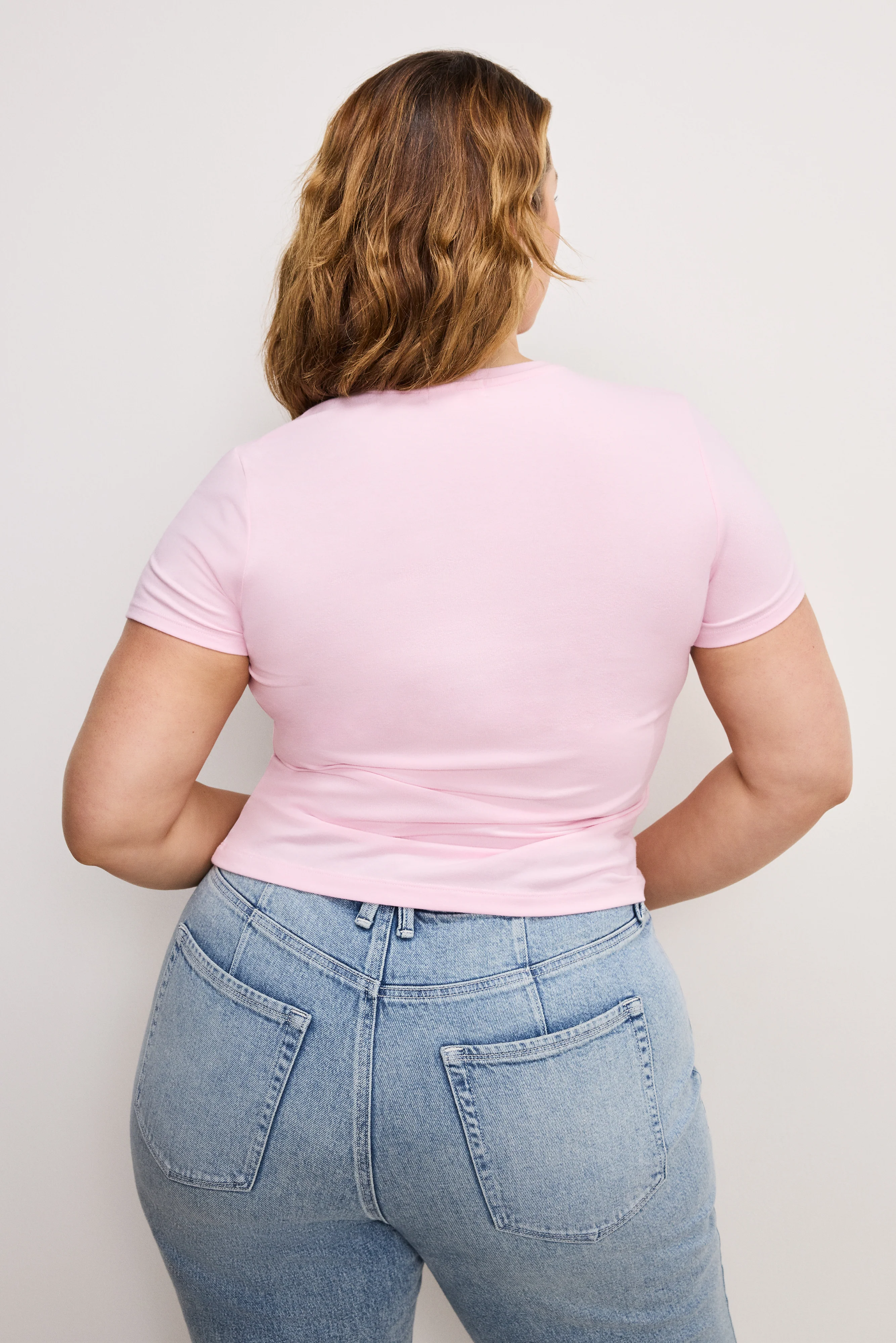 SUPER STRETCH BABY TEE Rose quartz 6 SUPER STRETCH BABY TEE Rose quartz