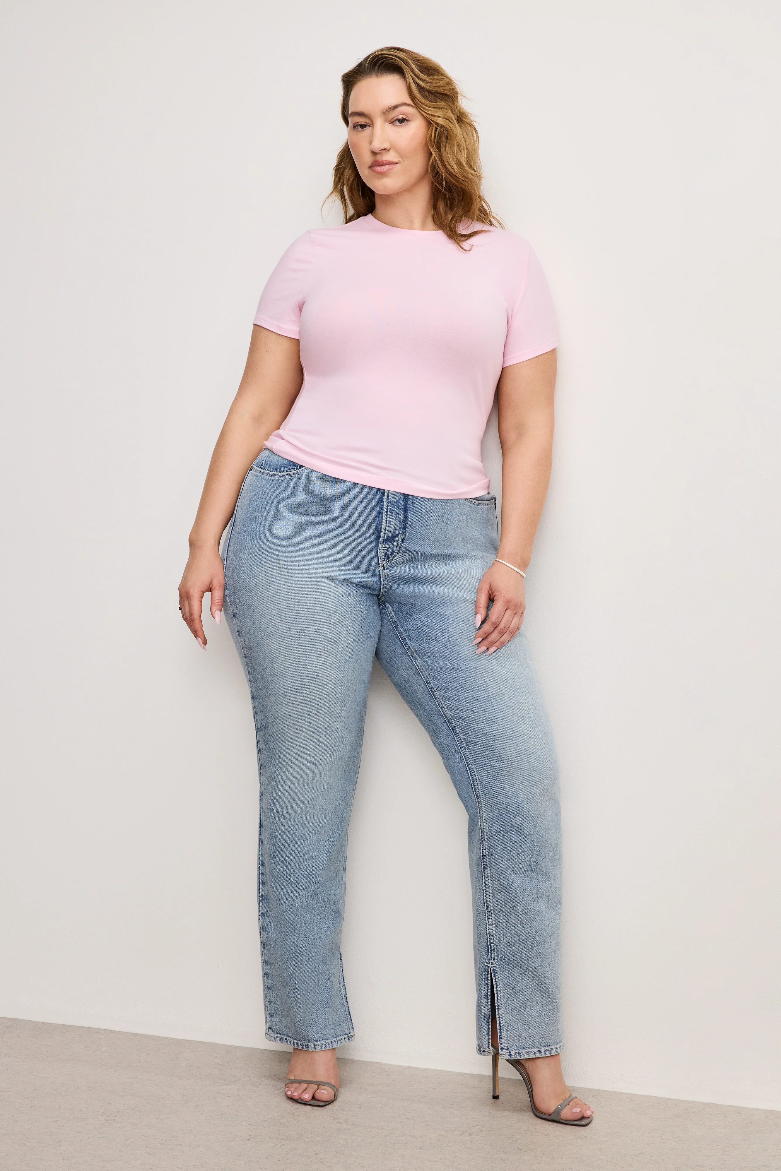 SUPER STRETCH BABY TEE Rose quartz 7 SUPER STRETCH BABY TEE Rose quartz