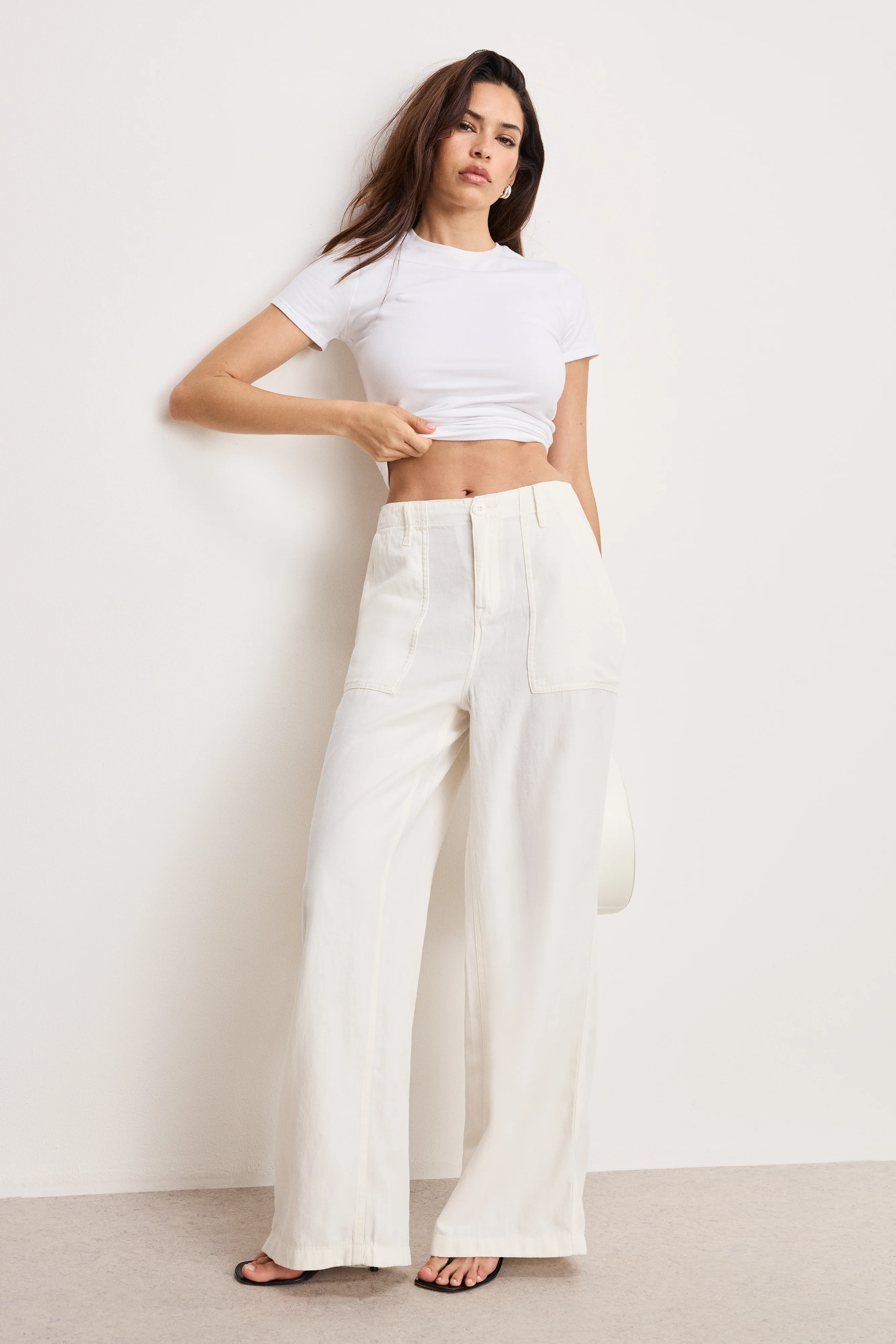 LITE LINEN PANTS Cloud white001 3 LITE LINEN PANTS Cloud white001