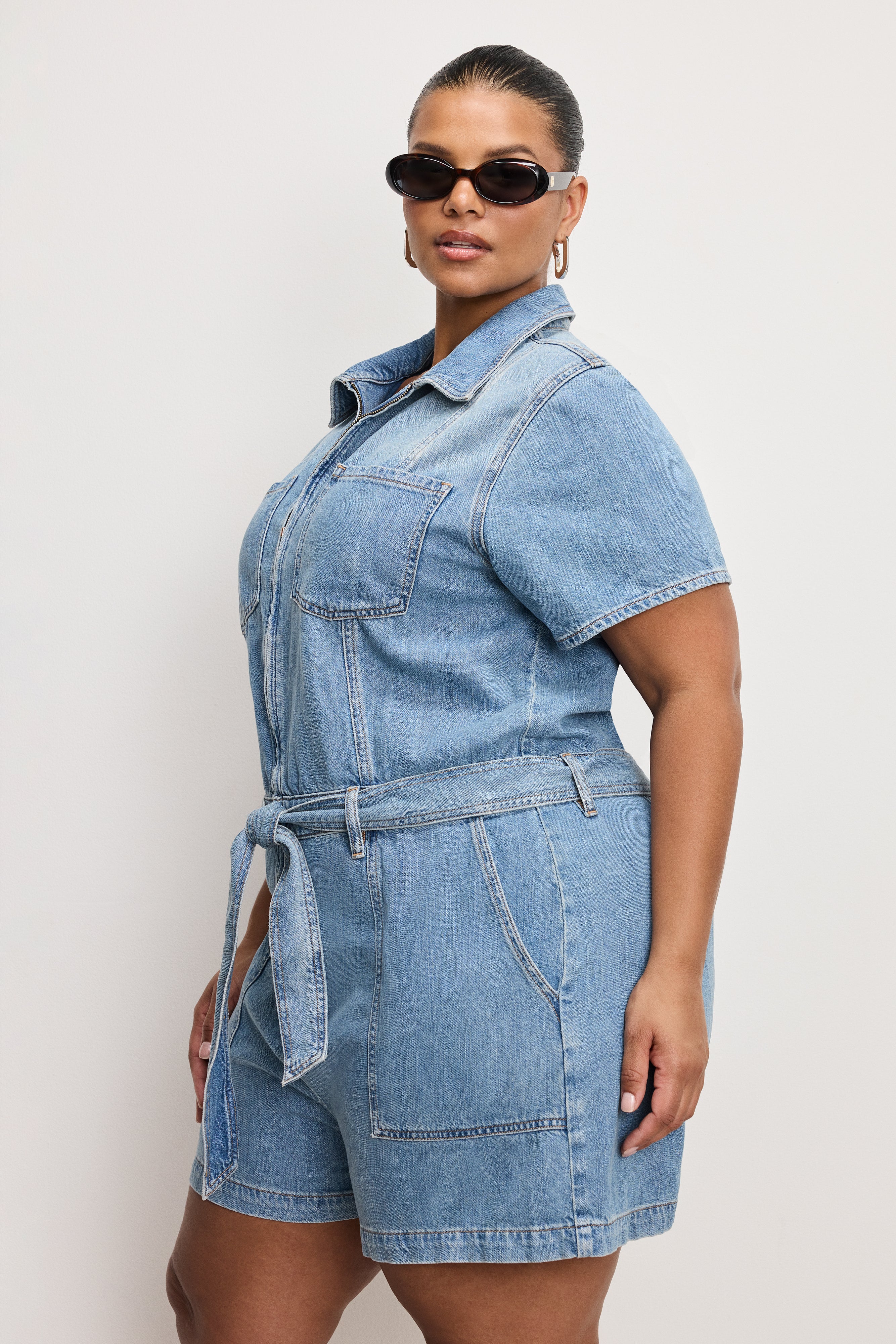 FIT FOR SUCCESS LITE LINEN DENIM SHORTS JUMPSUIT Indigo786 9 FIT FOR SUCCESS LITE LINEN DENIM SHORTS JUMPSUIT Indigo786
