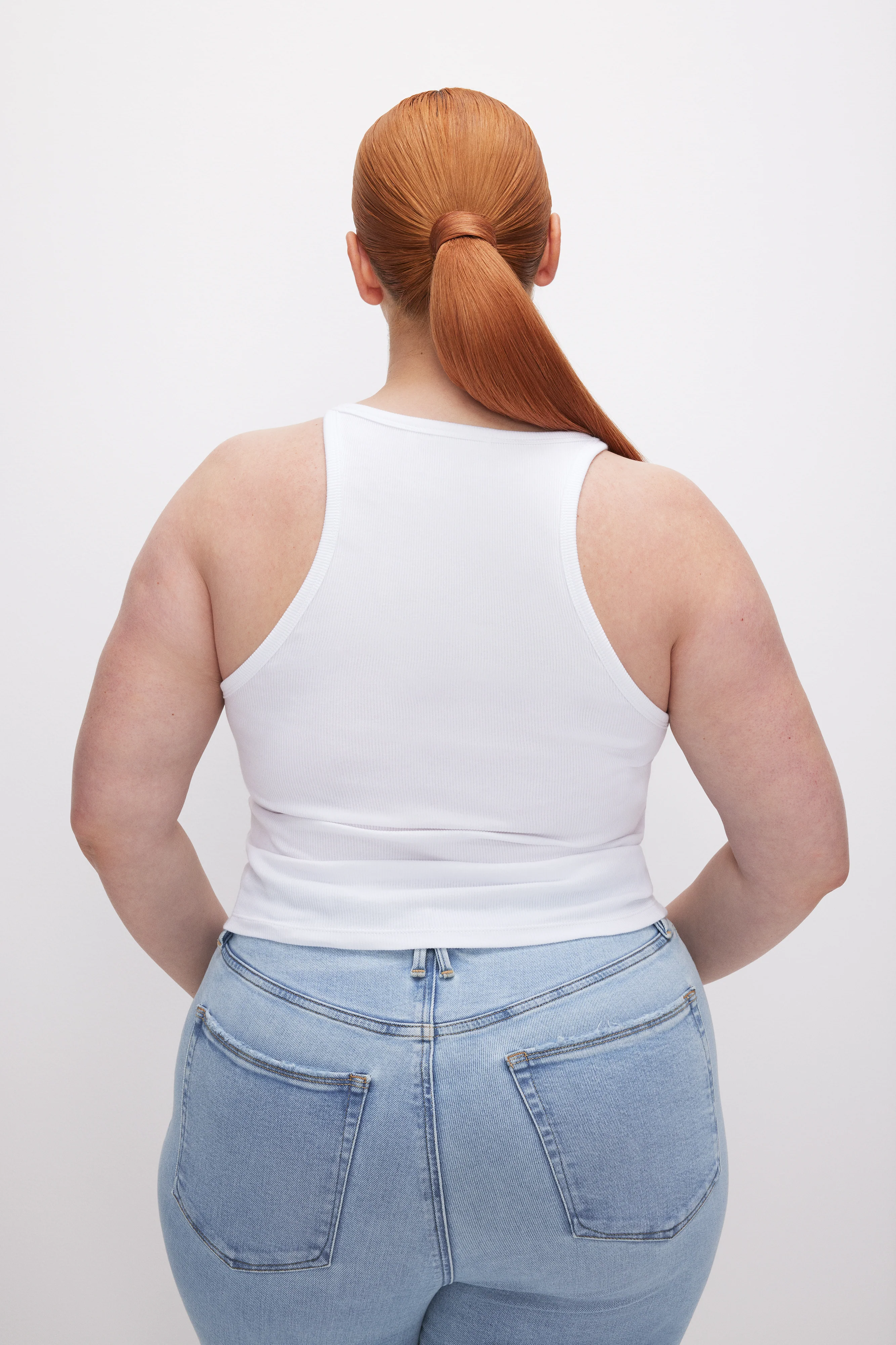 MICRO RIB CREWNECK TANK White001 6 MICRO RIB CREWNECK TANK White001