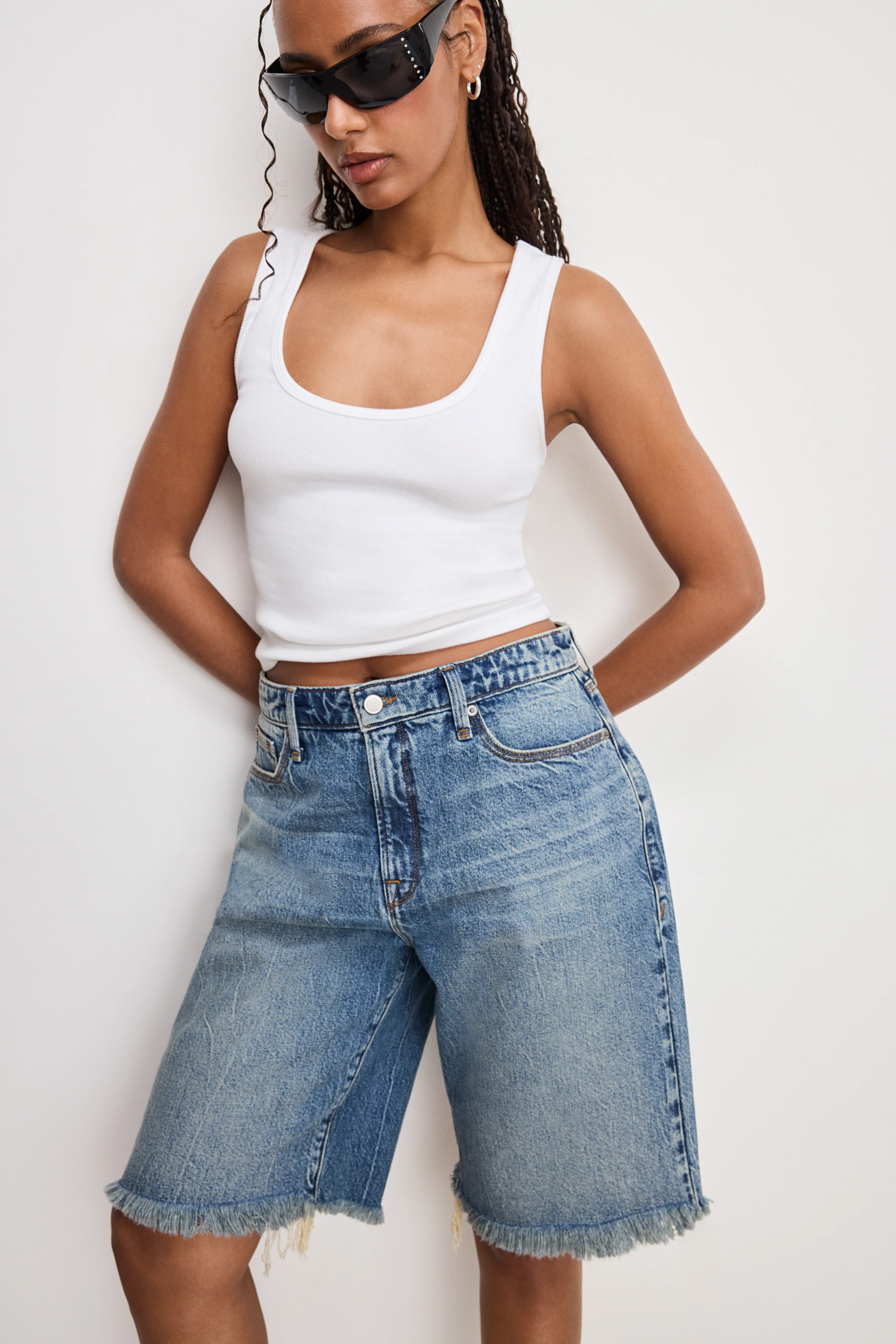 GOOD EASE BERMUDA SHORTS Indigo808