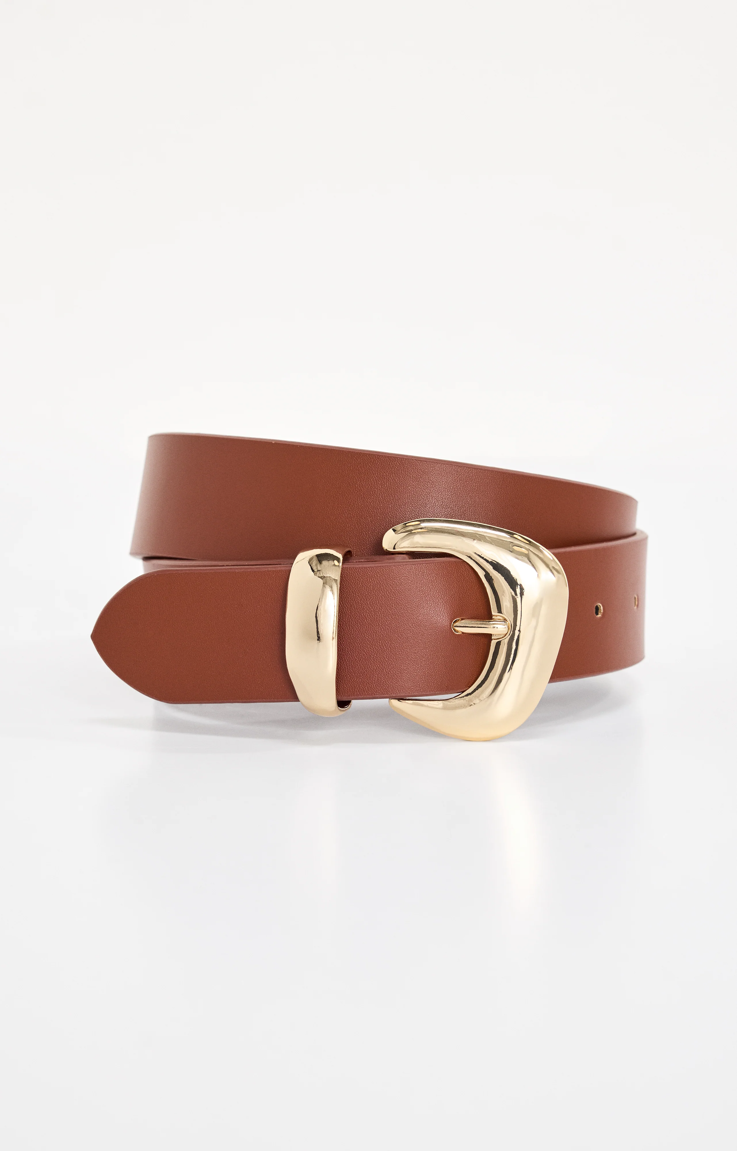 CLASSIC BOLD BUCKLE BELT Cognac002