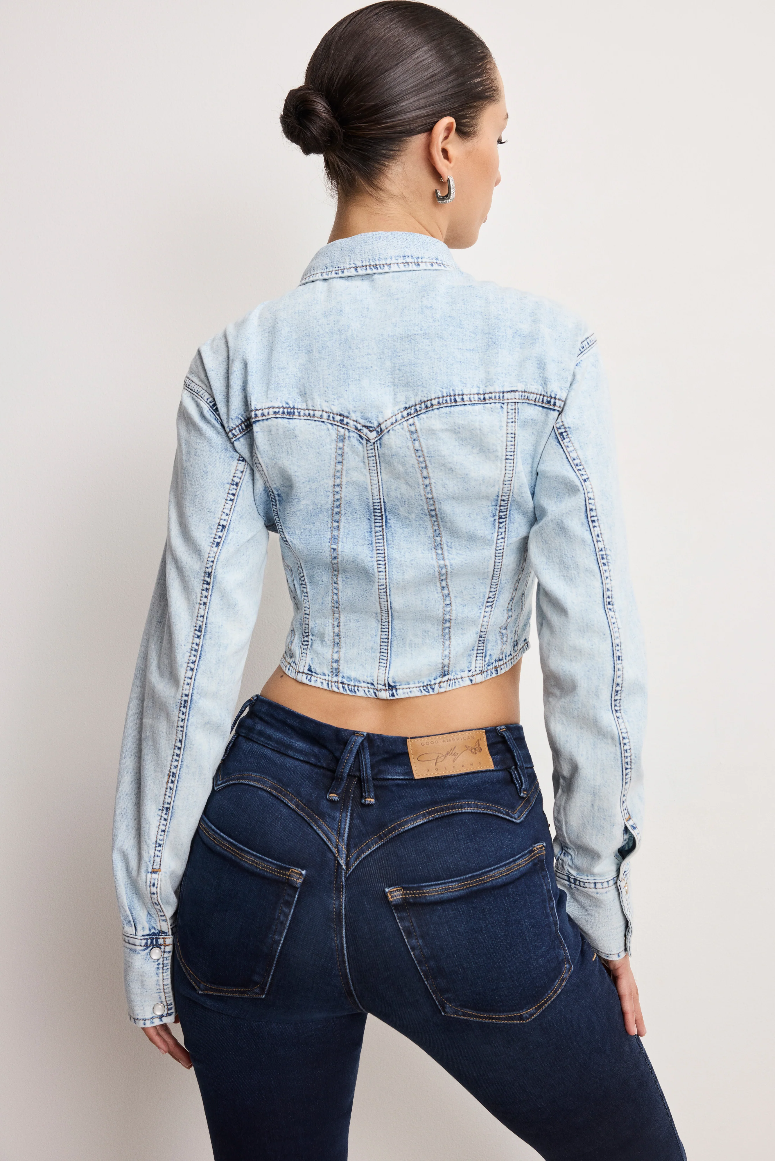 DOLLY DENIM CORSET SHIRT Indigo1021 6 DOLLY DENIM CORSET SHIRT Indigo1021