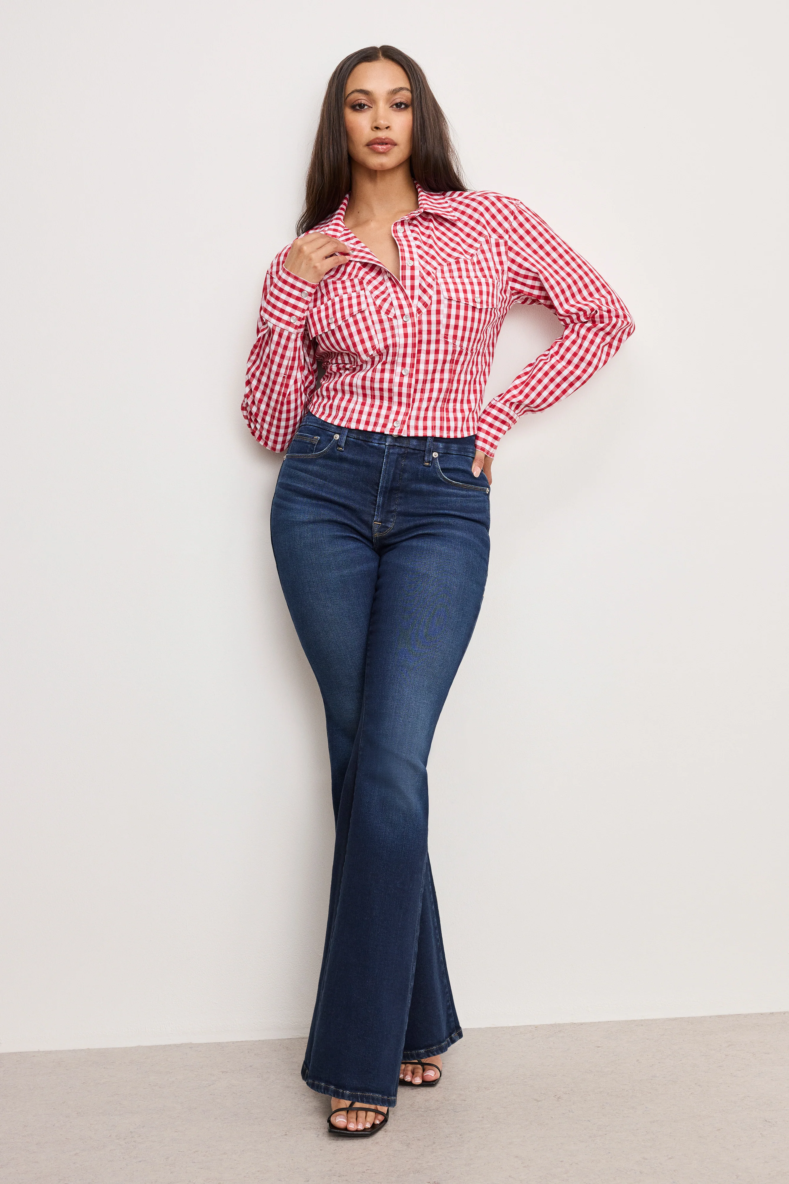 DOLLY COUNTRY CORSET SHIRT Crimson and white gingham 8 DOLLY COUNTRY CORSET SHIRT Crimson and white gingham