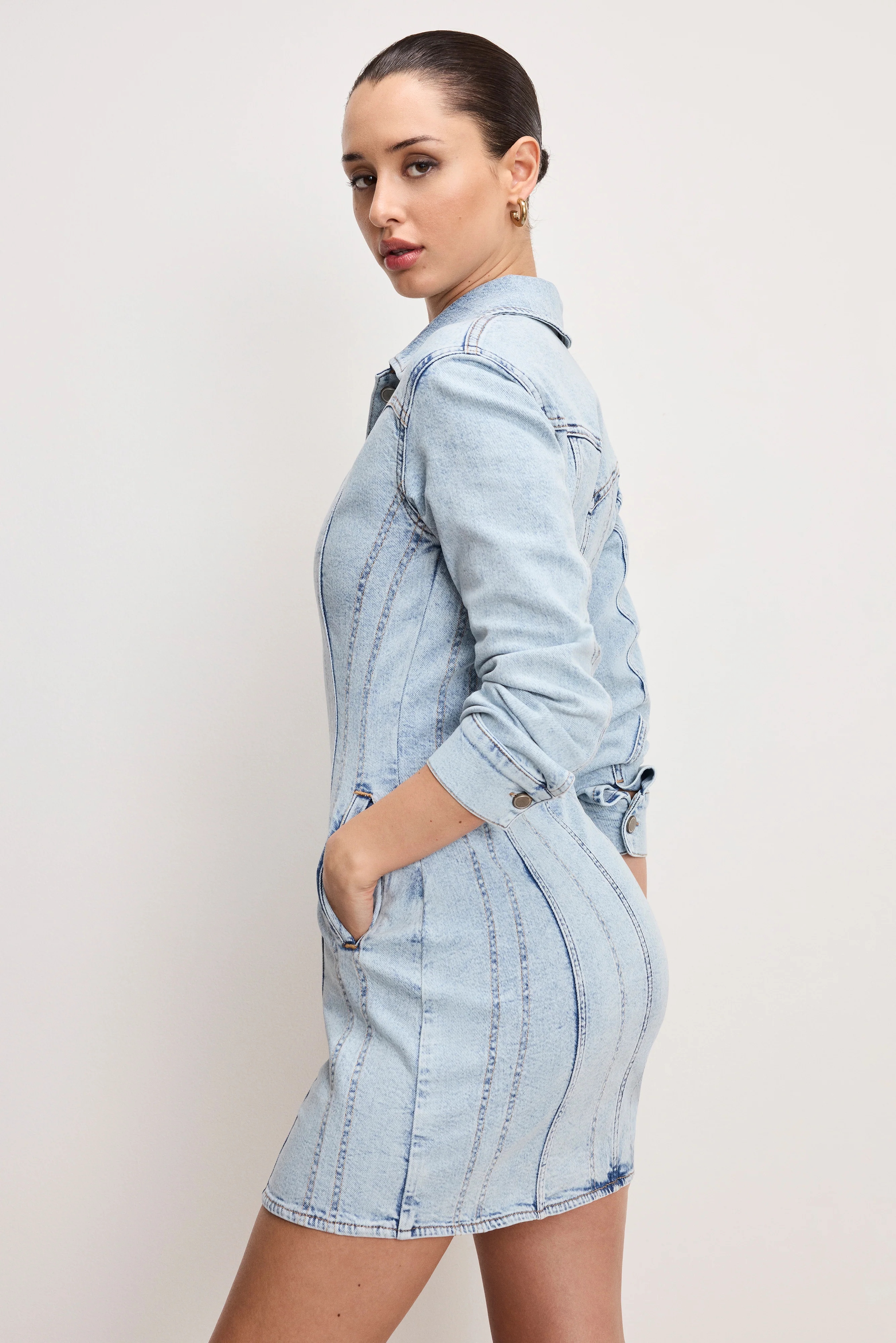 DOLLY DENIM CORSET DRESS Indigo1022 3 DOLLY DENIM CORSET DRESS Indigo1022