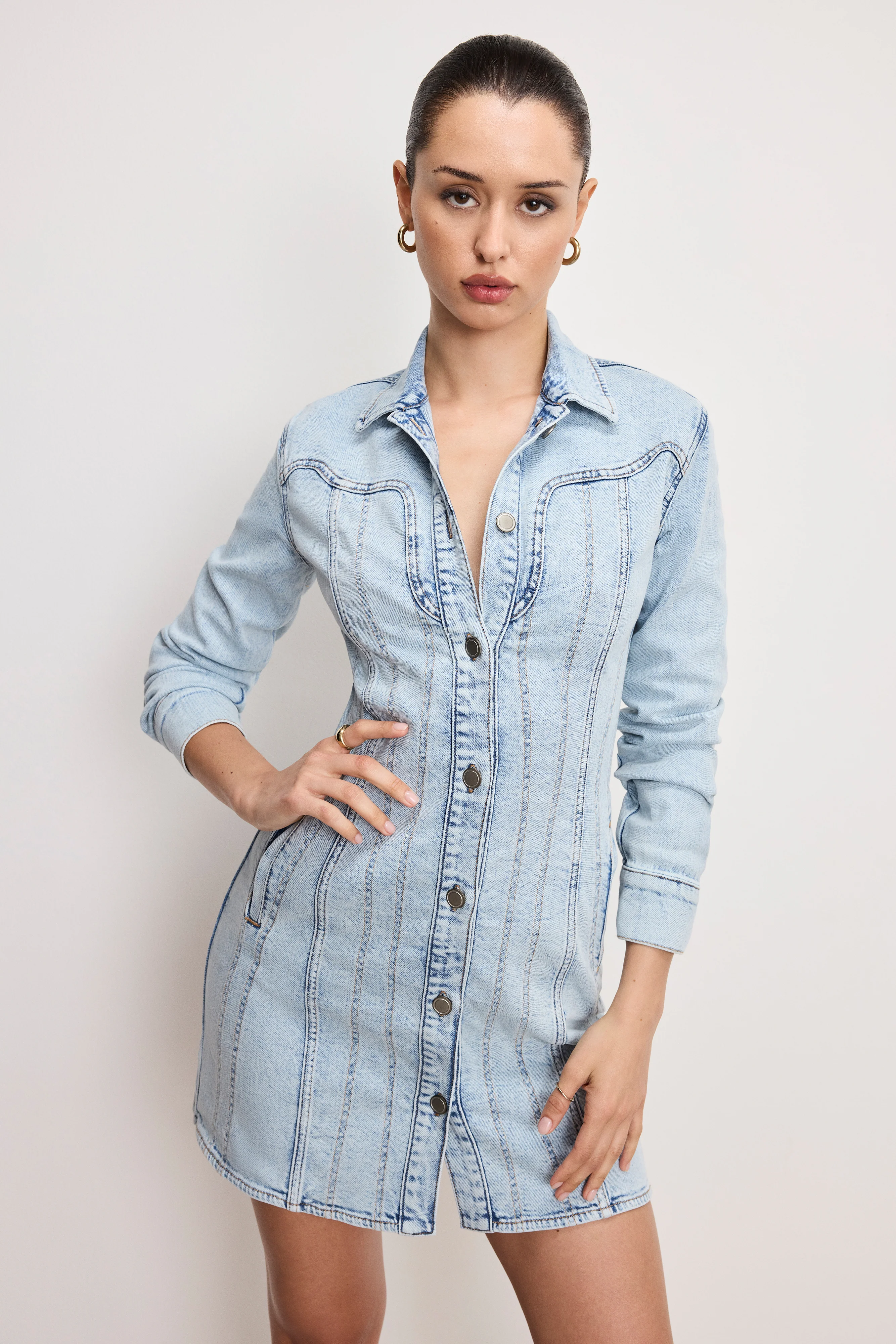 DOLLY DENIM CORSET DRESS Indigo1022 6 DOLLY DENIM CORSET DRESS Indigo1022