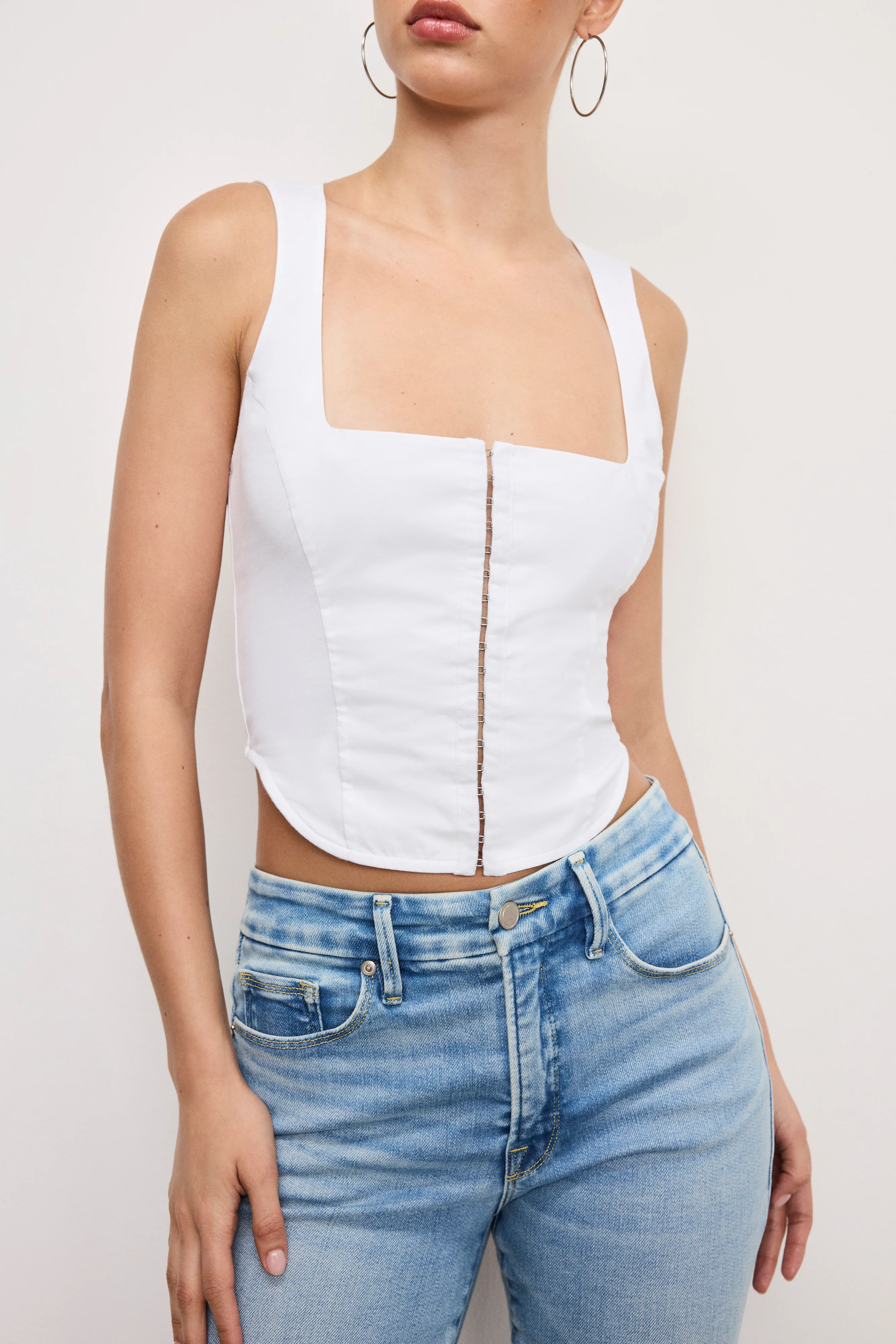 DOLLY POPLIN BUSTIER White001 4 DOLLY POPLIN BUSTIER White001