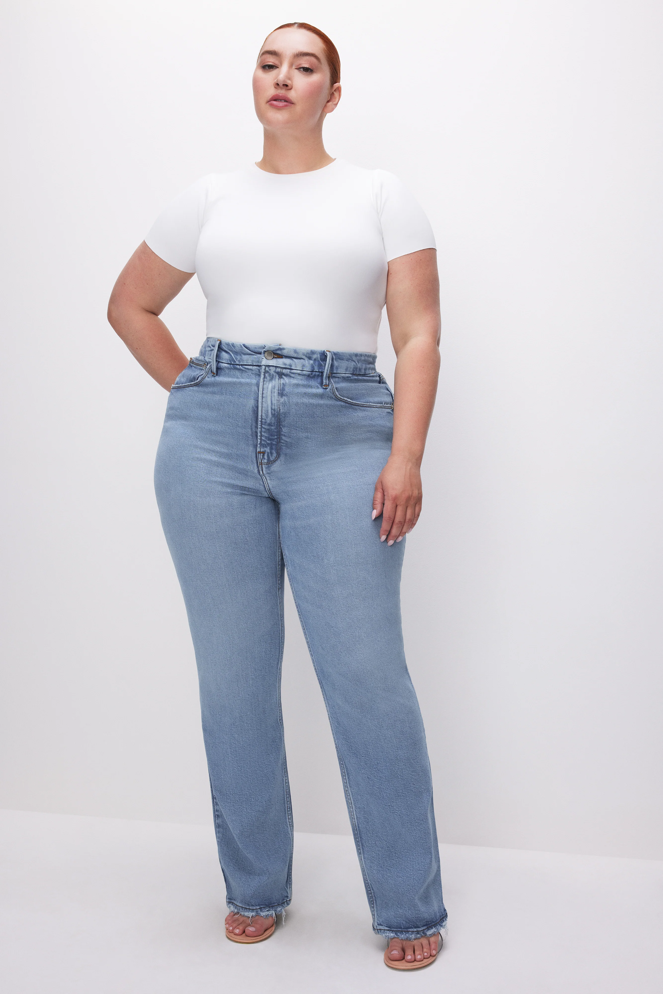 SCULPTING TEE BODYSUIT White001