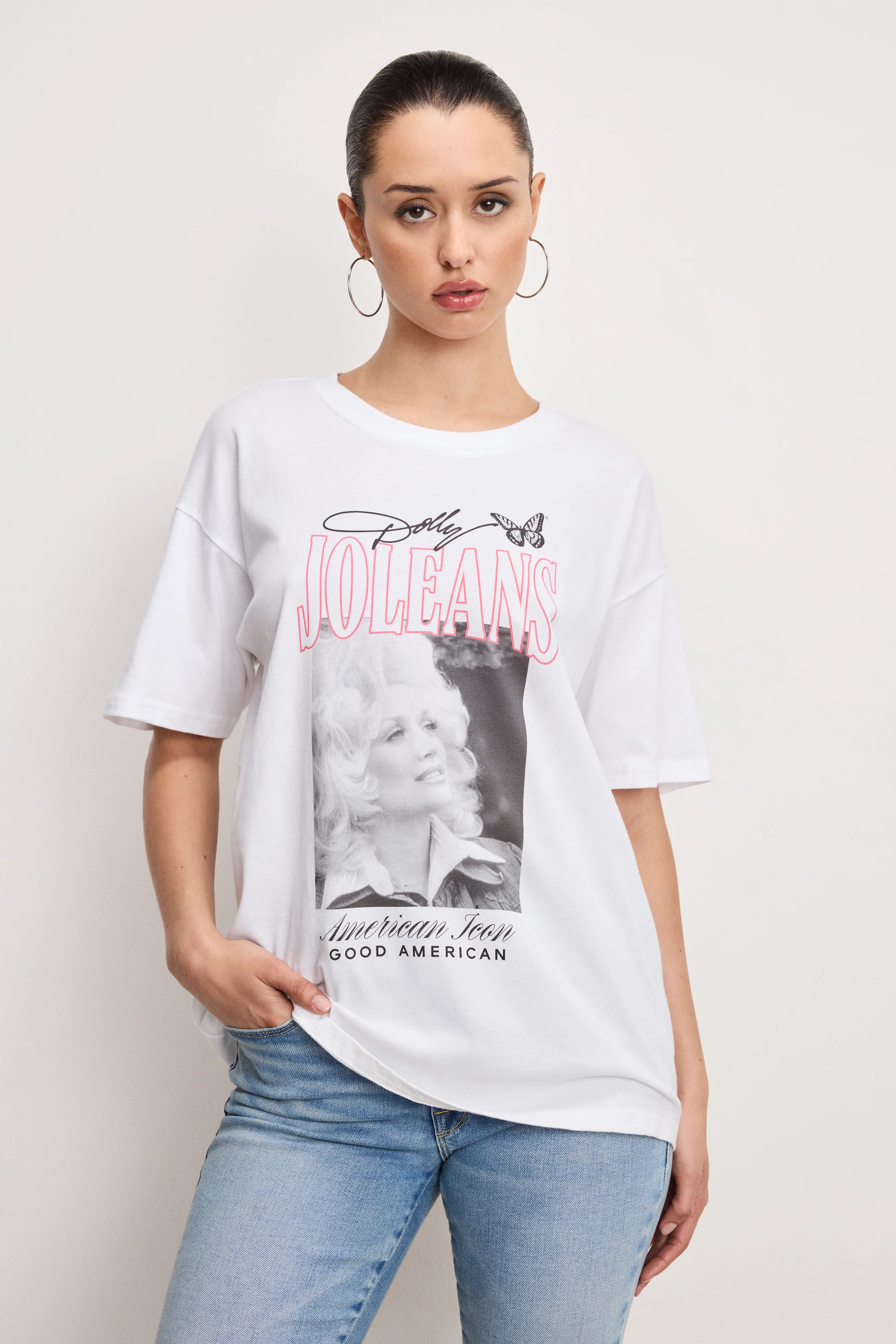 DOLLY OVERSIZED CONCERT TEE White001 8 DOLLY OVERSIZED CONCERT TEE White001