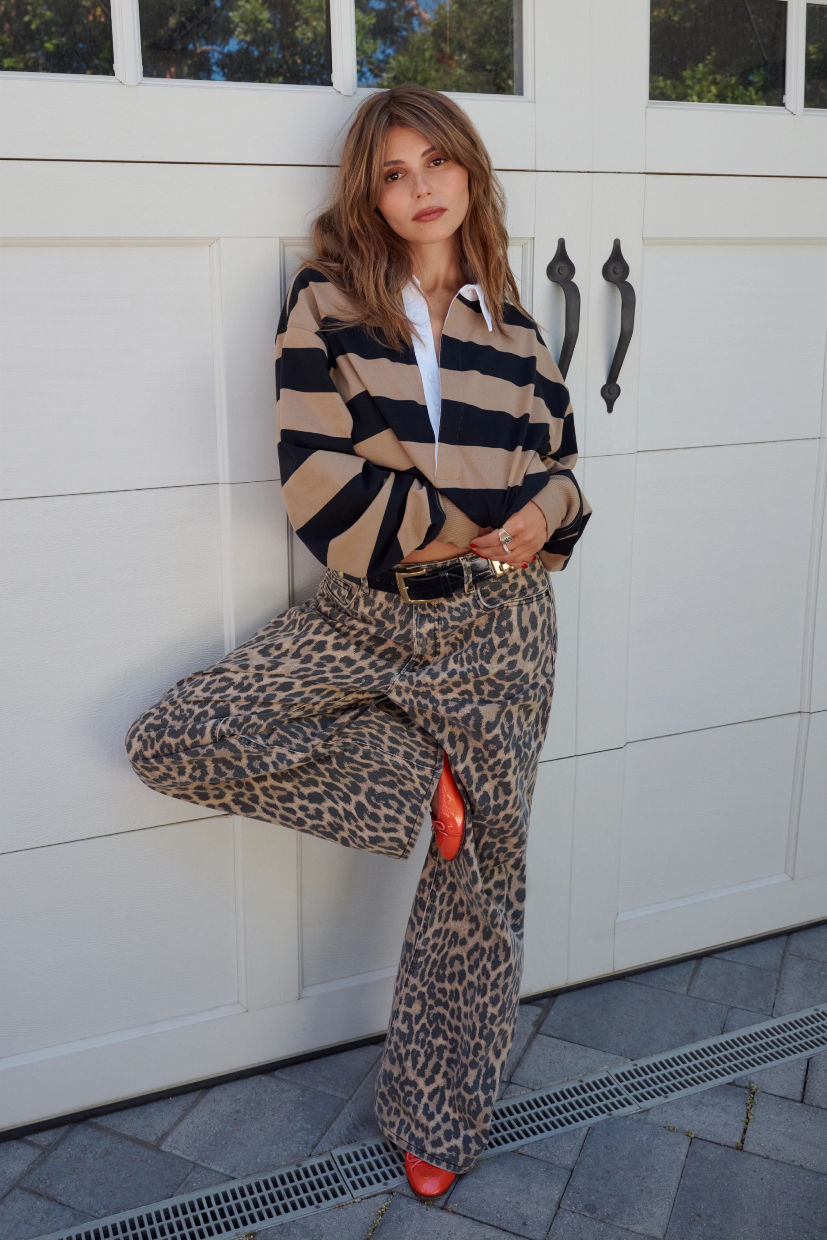 GOOD EASE LEOPARD JEANS Lucky leopard001