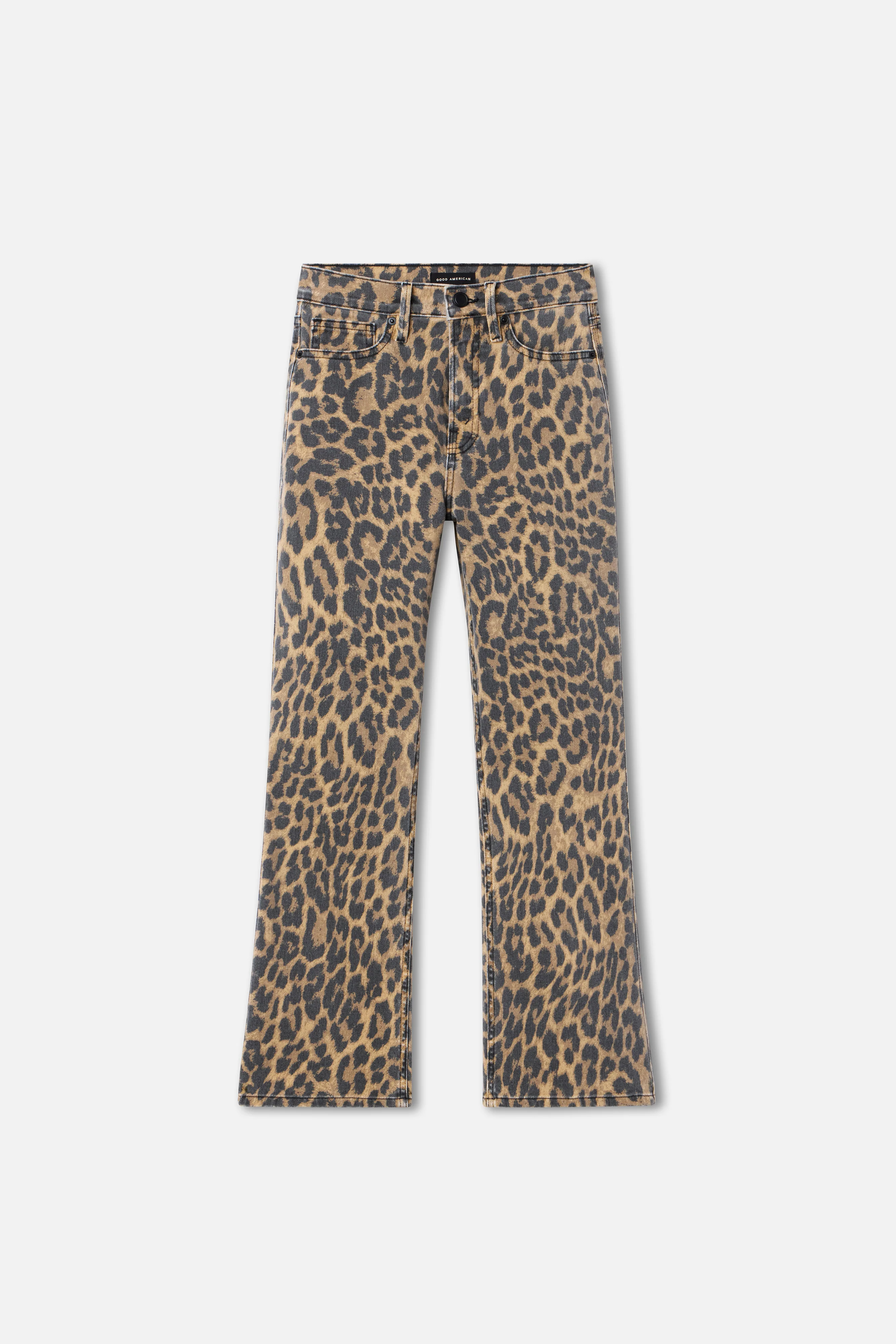 GOOD KICK FLARE LEOPARD JEANS Lucky leopard001