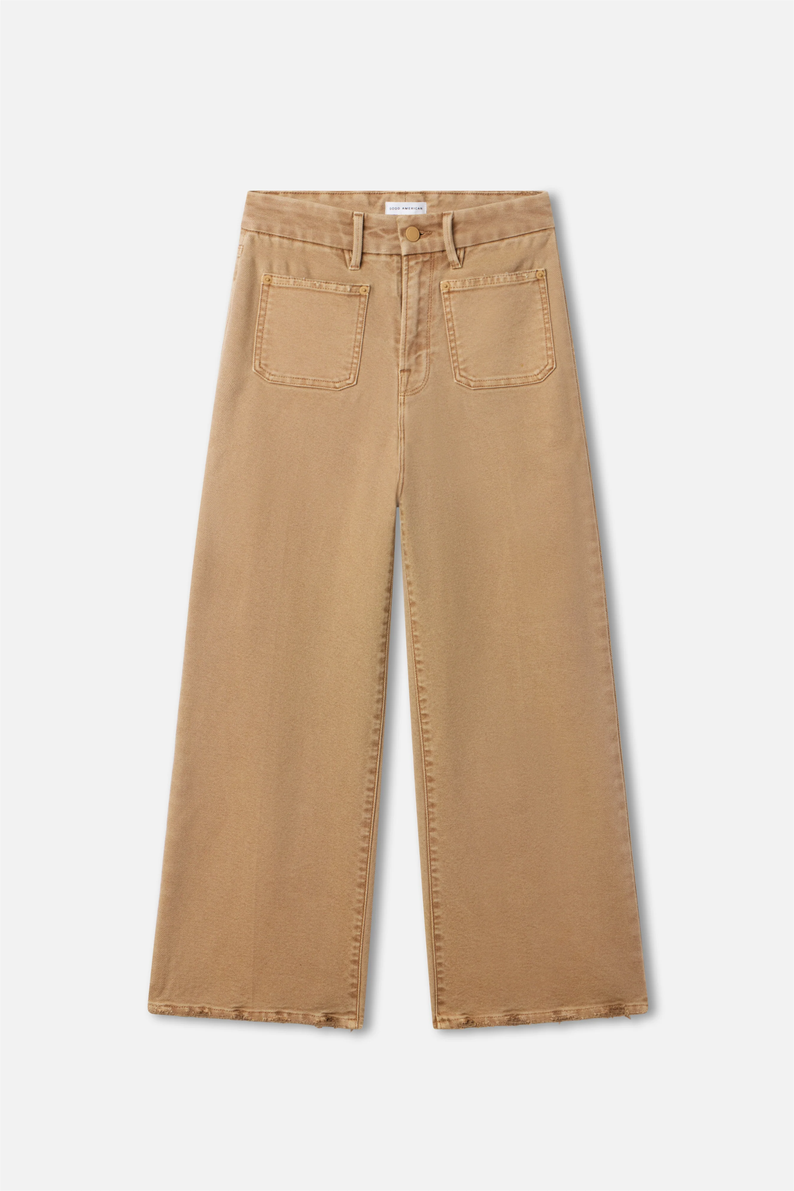 PALAZZO CROPPED PANTS Good khaki001