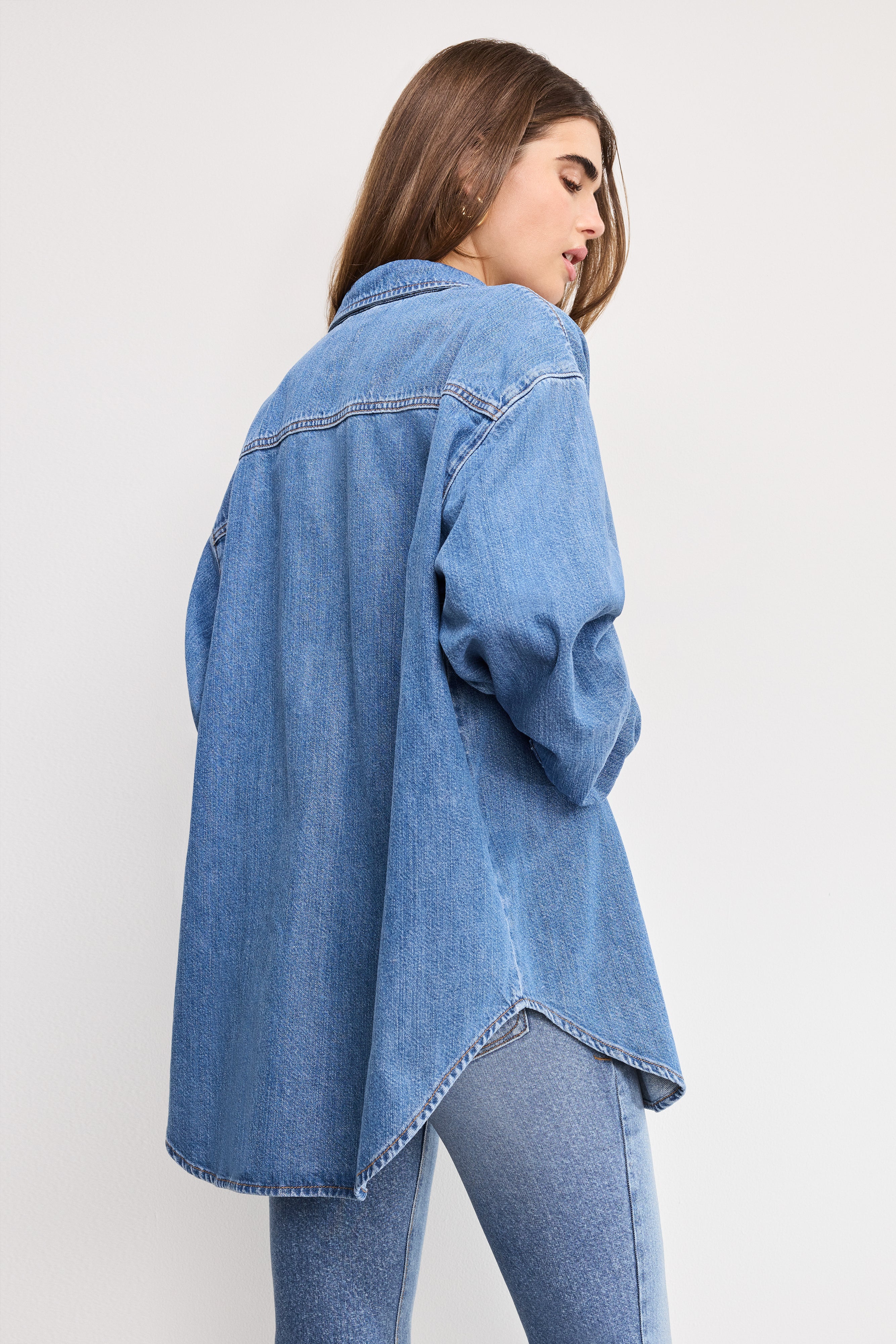 OVERSIZED DENIM SHIRT Indigo1024 4 OVERSIZED DENIM SHIRT Indigo1024