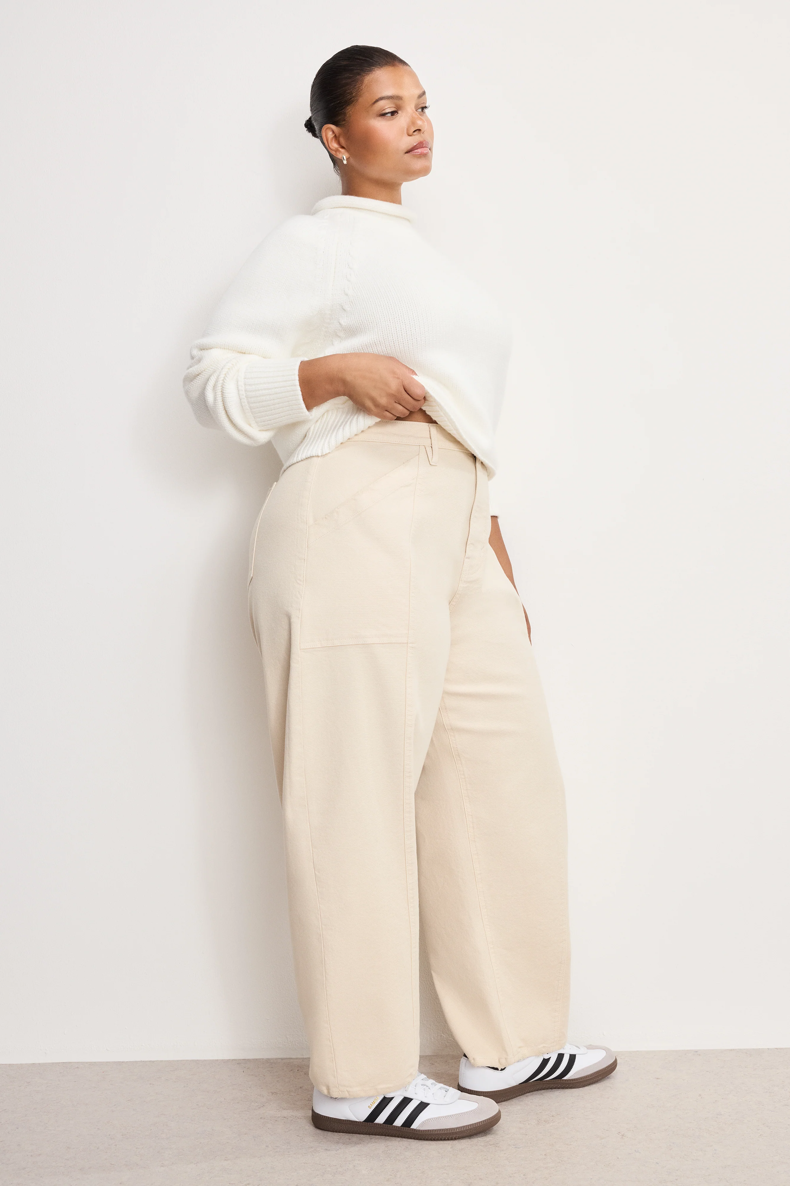 CROPPED BARREL PANTS Canvas 11 CROPPED BARREL PANTS Canvas