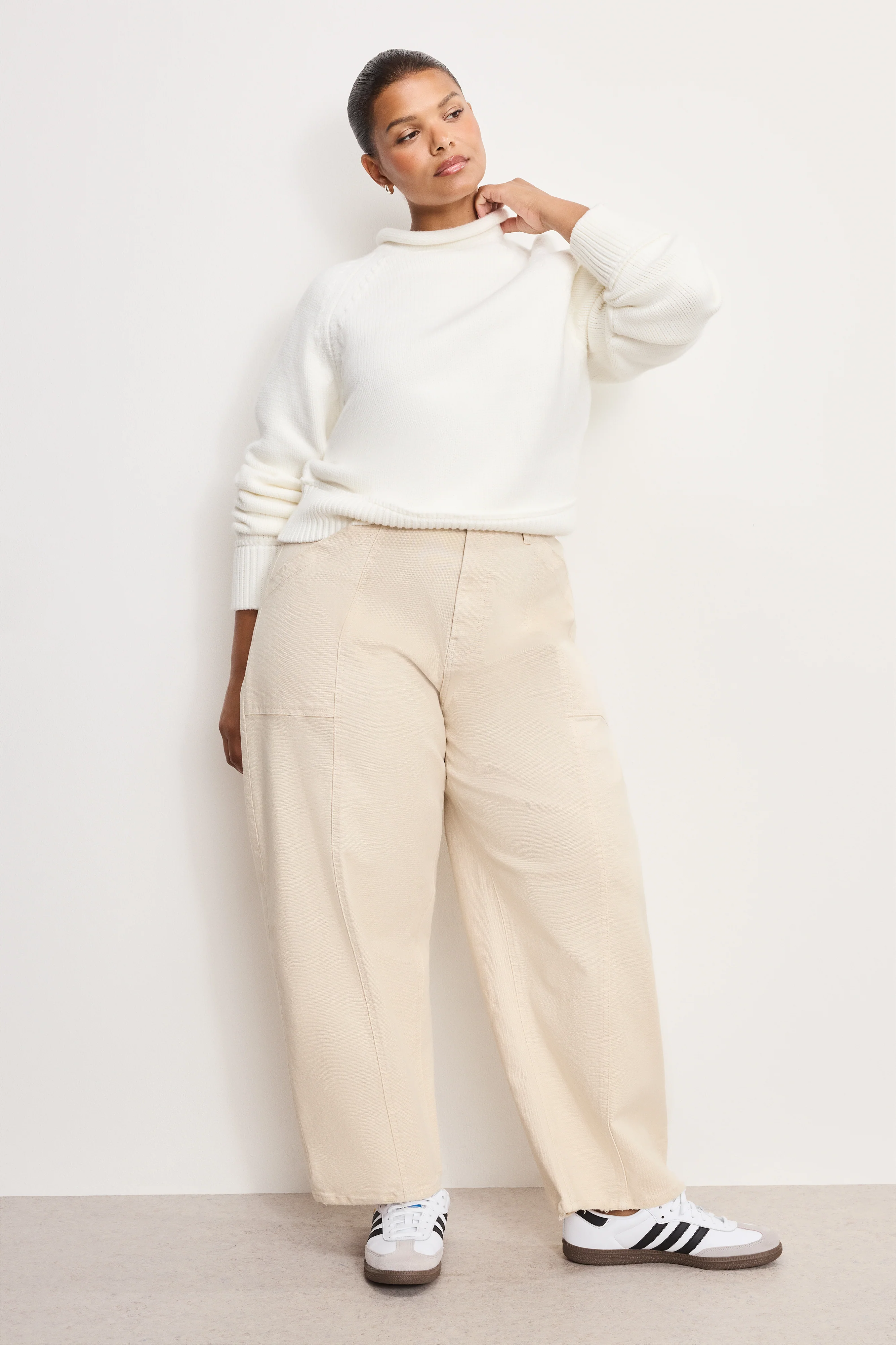 CROPPED BARREL PANTS Canvas 8 CROPPED BARREL PANTS Canvas