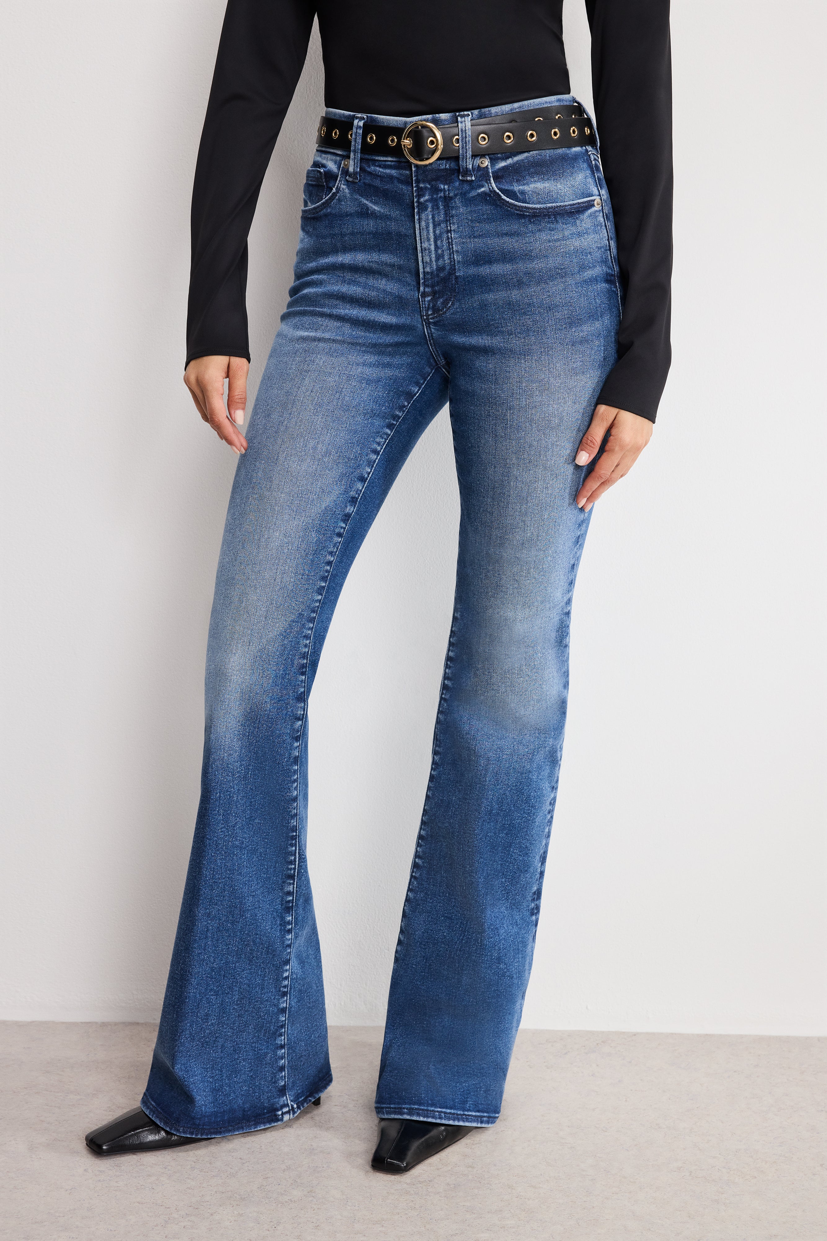 ALWAYS FITS GOOD LEGS FLARE JEANS Indigo1071