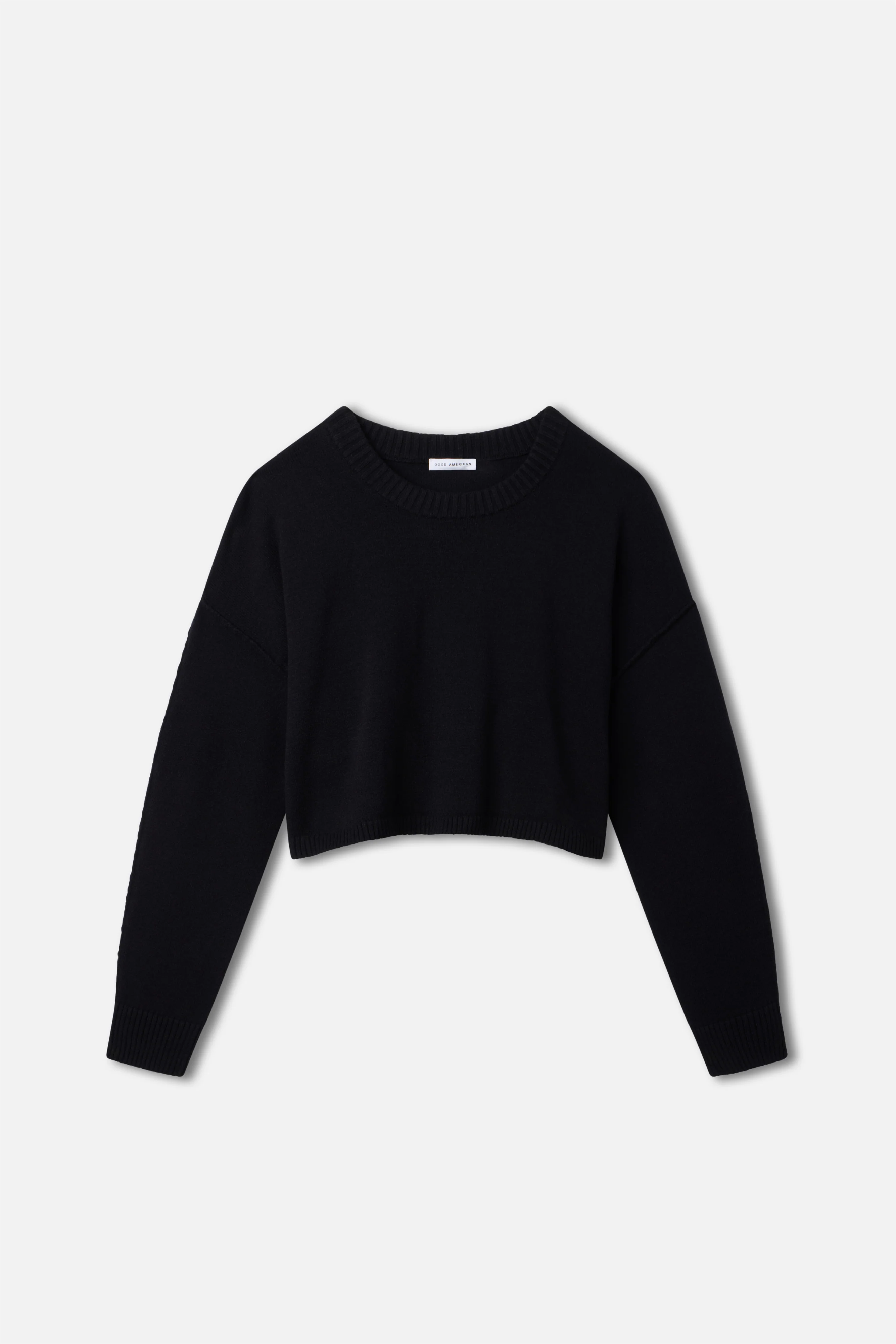 COZY KNIT CREW NECK Black001