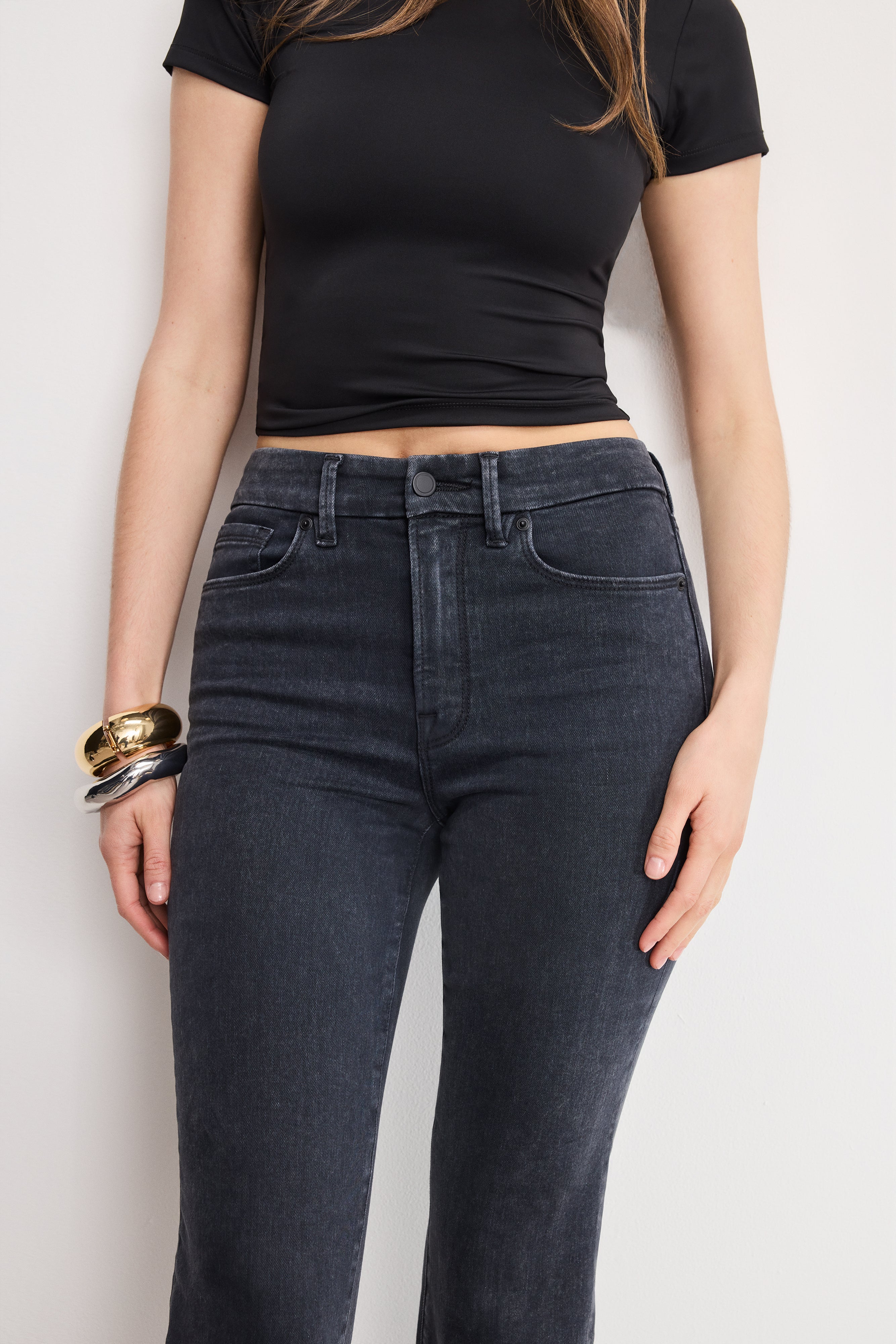 ALWAYS FITS GOOD LEGS STRAIGHT JEANS Black414 3 ALWAYS FITS GOOD LEGS STRAIGHT JEANS Black414